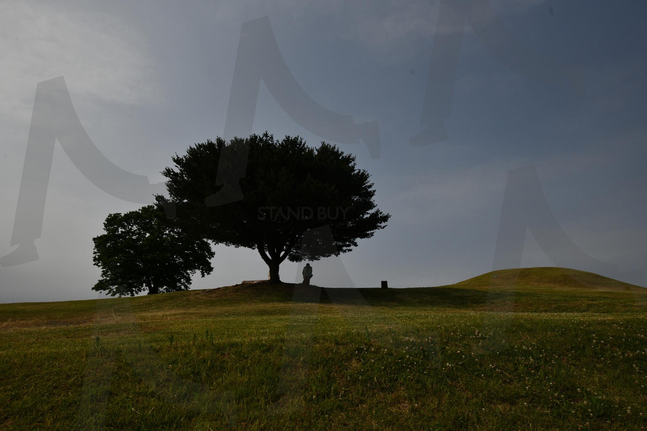 함안고분 가는 길 | 아침, 여행, 고분, 힐링, 경남, 함안, 언덕, 나드리 | 스탠바이 STANDBUY 디지털 콘텐츠