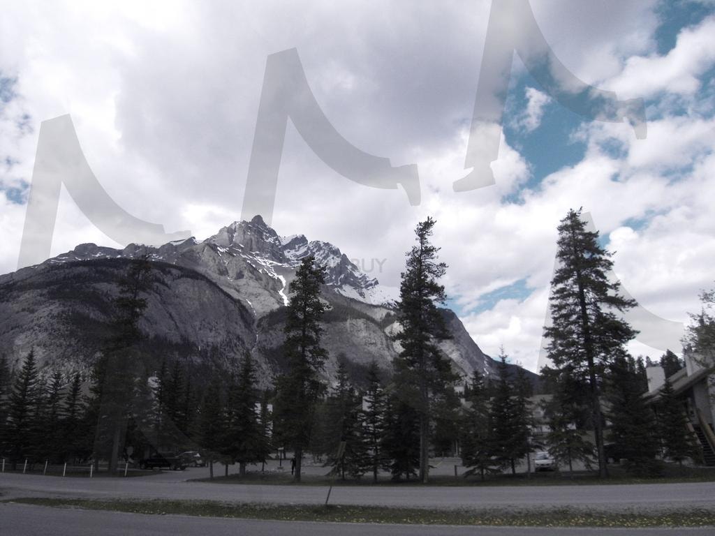 캐나다 록키산맥(2) | 캐나다, 록키, 산맥, 눈, 산, 스키, 설산, 평온한, 너무, 푸른하늘 | 스탠바이 STANDBUY 디지털 콘텐츠