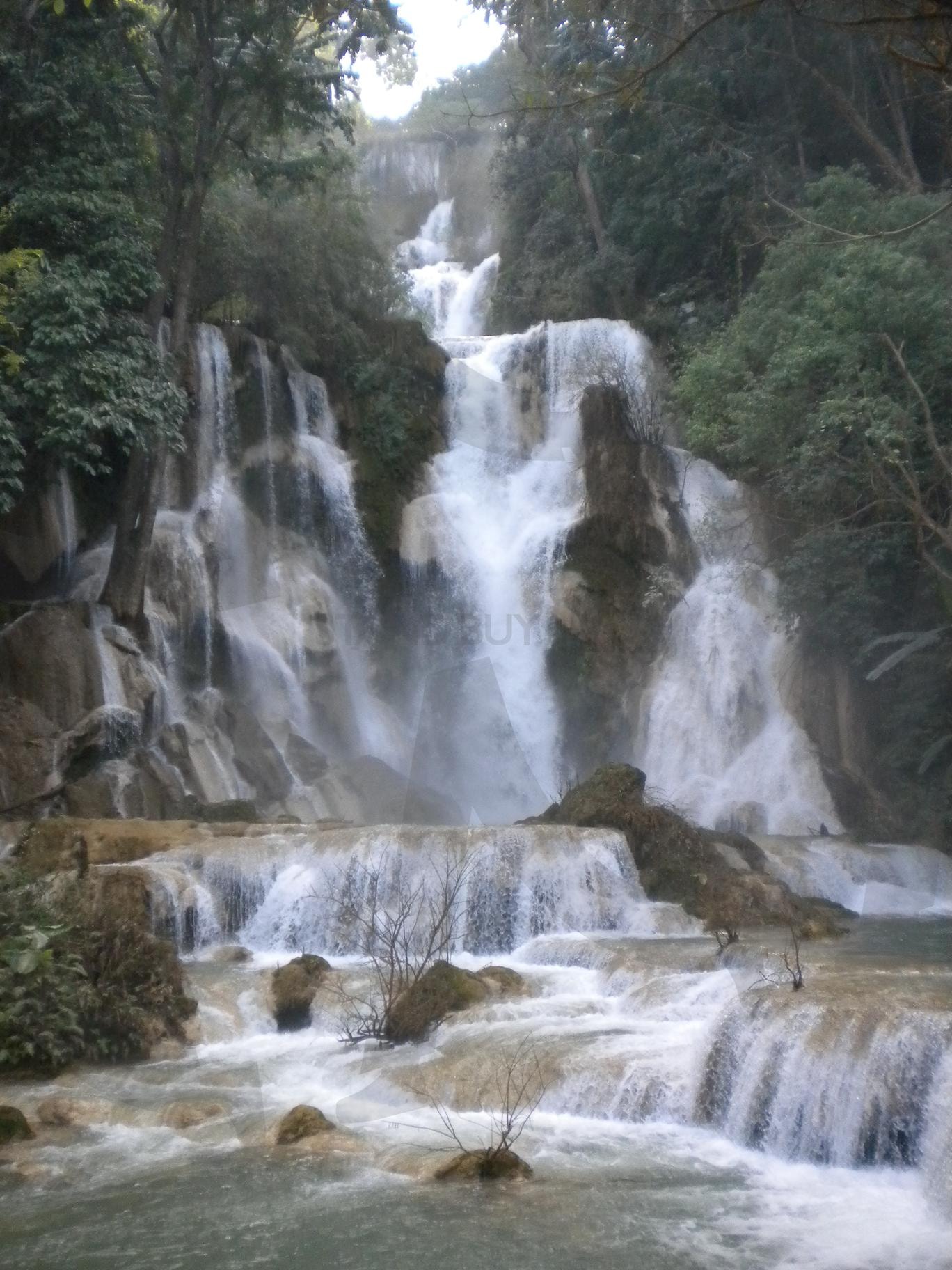 라오스 루앙프라방 꽝시폭포, Kuang Si Waterfall Luang Prabang Laos | laos, Luang Prabang, Kuang Si Waterfall, 라오스, 루앙프라방, 꽝시폭포, 2010 | 스탠바이 STANDBUY 디지털 콘텐츠