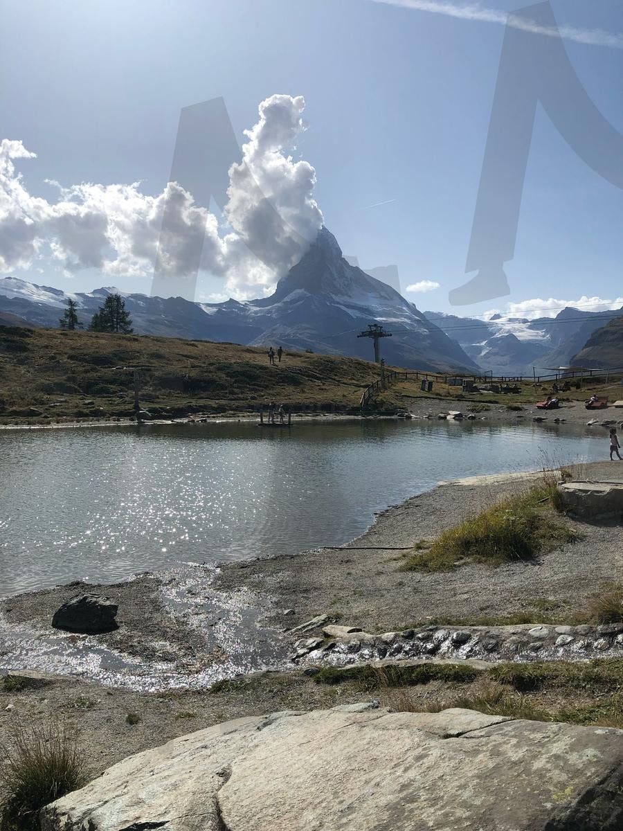 마테호른과 리펠제, 알프스의 반영 | 스위스, 마테호른, 리펠제, 체르마트, 알프스, 하이킹, 산악, 풍경, 등산 | 스탠바이 STANDBUY 디지털 콘텐츠