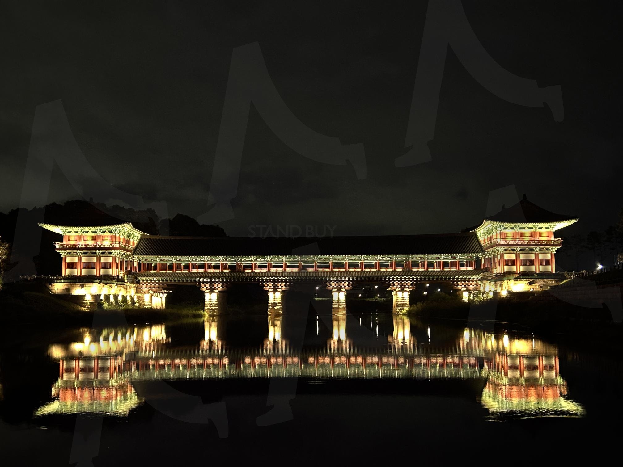 경주 월정교 야경 | 경주, 월정교, 야경, 밤, 문화, 신라, 강 | 스탠바이 STANDBUY 디지털 콘텐츠