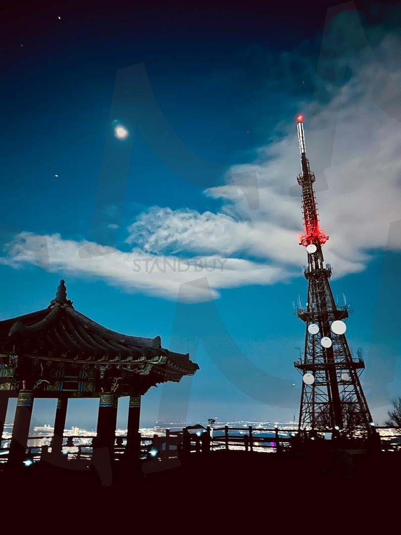 야경 | 경치, 등산, 전망, 풍경, 팔각정, 위성, 달 | 스탠바이 STANDBUY 디지털 콘텐츠