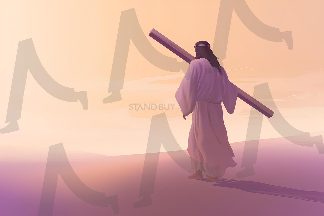 예수님 | 예수님, 십자가, 교회, 언덕, 우주판다, ai | 스탠바이 STANDBUY 디지털 콘텐츠