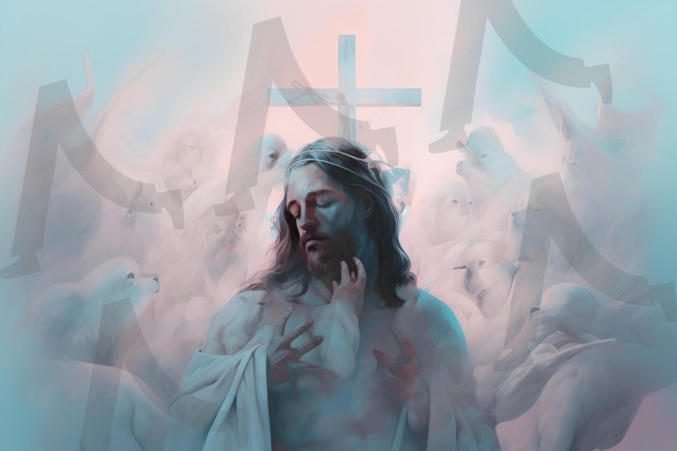 예수님 십자가 | 예수님, 십자가, 교회, 성당, 은혜로운, 교회배경, 우주판다, ai | 스탠바이 STANDBUY 디지털 콘텐츠