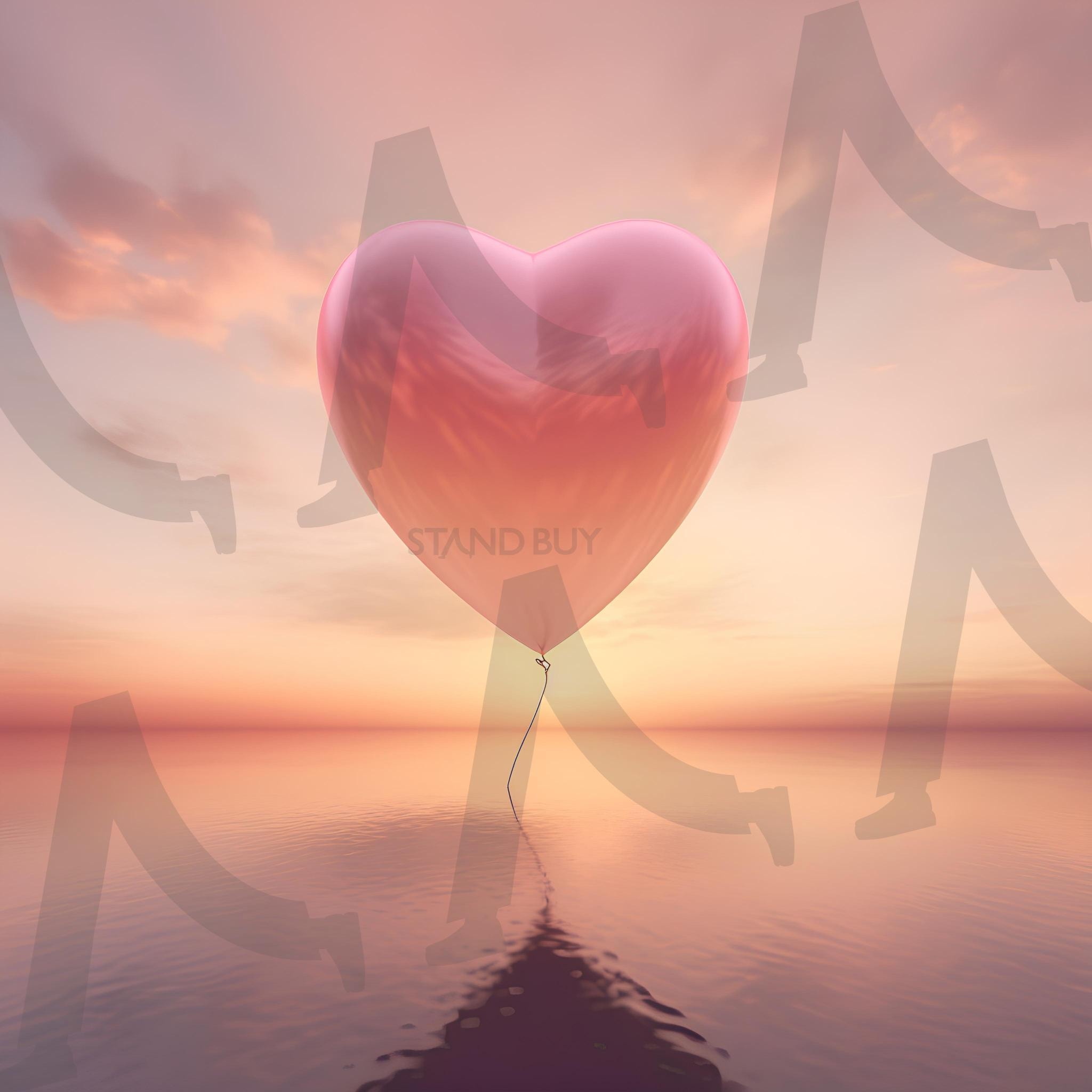 하트 배경 | 배경, 하트, 하트배경, 석양, 아름다운, 우주판다, ai | 스탠바이 STANDBUY 디지털 콘텐츠