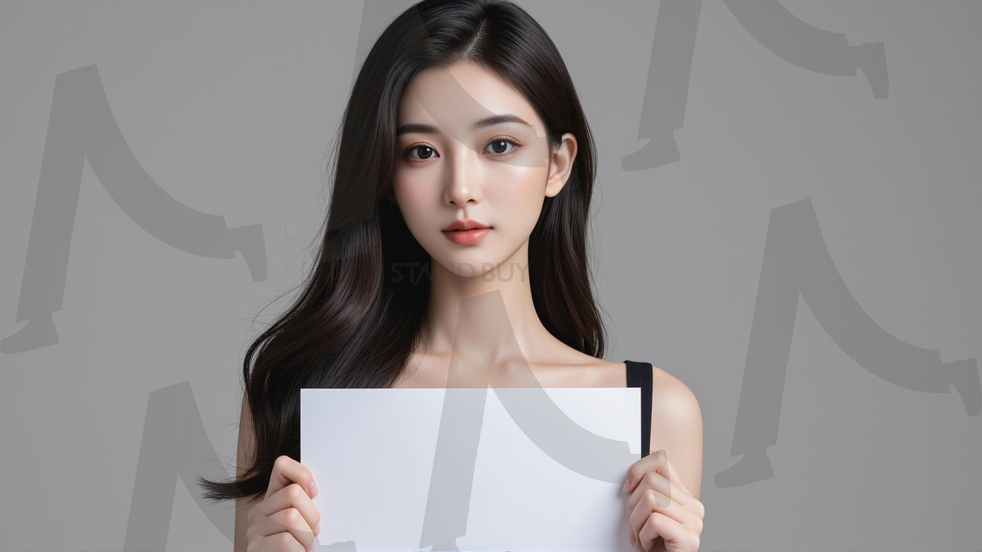 맞춤형 메시지 - 원하는 단어나 문구를 팻말에 넣어 사용 | 맞춤형 메시지, 팻말, 표지판, 안내, 경고, 광고, 정보, 프레젠테이션, ppt, 템플릿, Template, 미녀, 미인, ai | 스탠바이 STANDBUY 디지털 콘텐츠