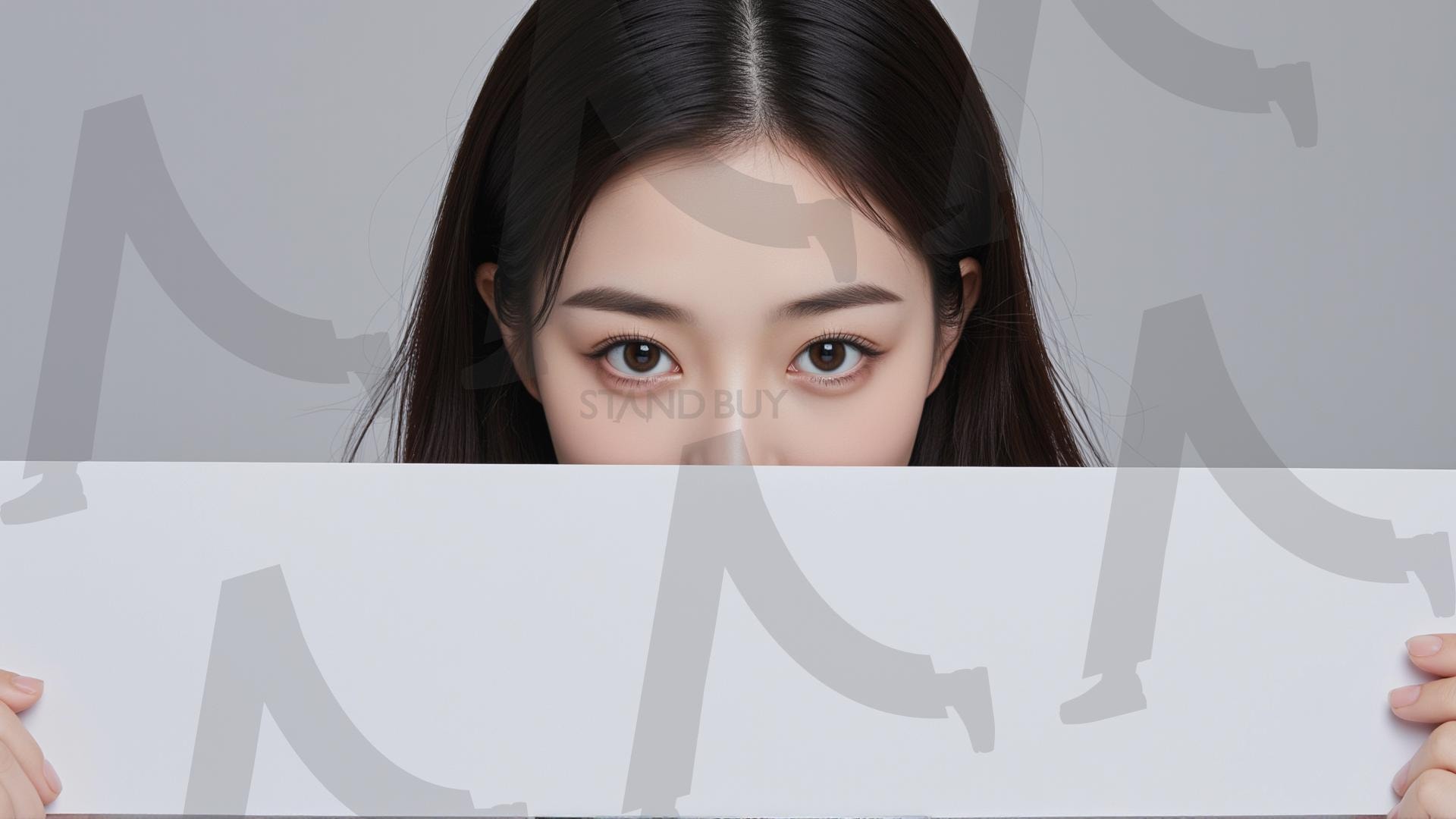 맞춤형 메시지 - 원하는 단어나 문구를 팻말에 넣어 사용 | 맞춤형 메시지, 팻말, 표지판, 안내, 경고, 광고, 정보, 프레젠테이션, ppt, 템플릿, Template, 미녀, 미인, ai | 스탠바이 STANDBUY 디지털 콘텐츠