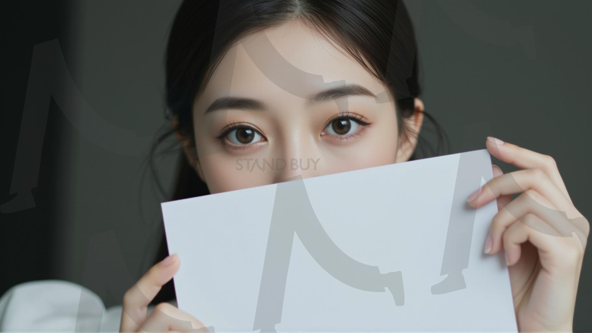 맞춤형 메시지 - 원하는 단어나 문구를 팻말에 넣어 사용 | 맞춤형 메시지, 팻말, 표지판, 안내, 경고, 광고, 정보, 프레젠테이션, ppt, 템플릿, Template, 미녀, 미인, ai | 스탠바이 STANDBUY 디지털 콘텐츠