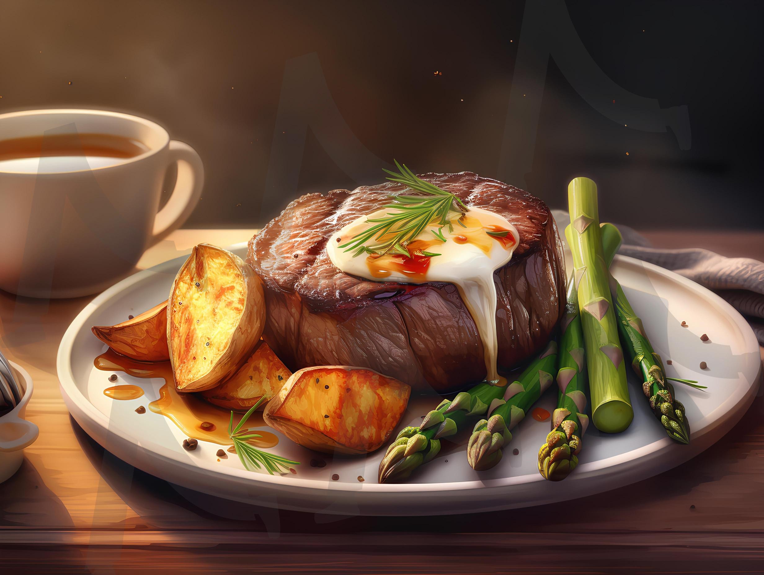 스테이크 | 스테이크, 음식, 요리사진, 우주판다, 고화질, ai | 스탠바이 STANDBUY 디지털 콘텐츠