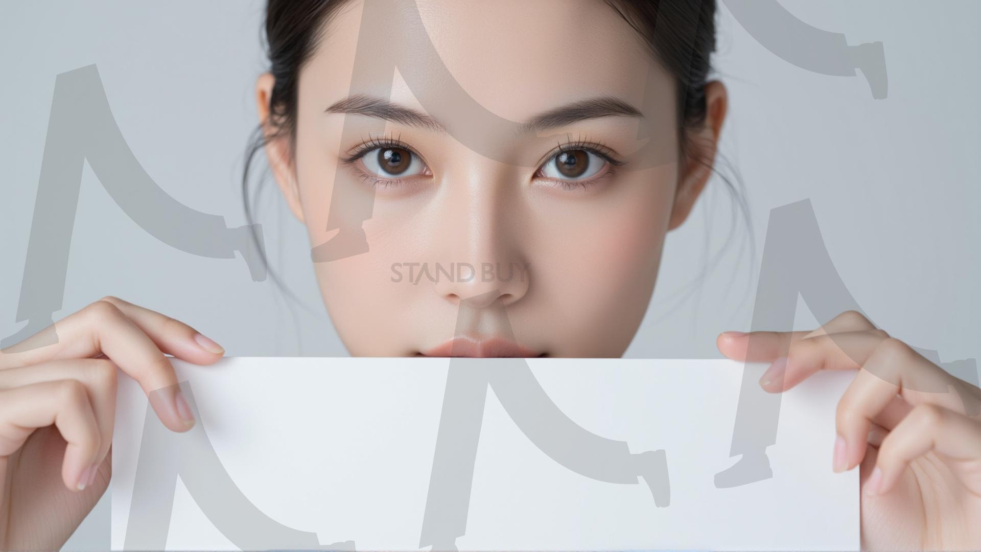 맞춤형 메시지 - 원하는 단어나 문구를 팻말에 넣어 사용 | 맞춤형 메시지, 팻말, 표지판, 안내, 경고, 광고, 정보, 프레젠테이션, ppt, 템플릿, Template, 미녀, 미인, ai | 스탠바이 STANDBUY 디지털 콘텐츠