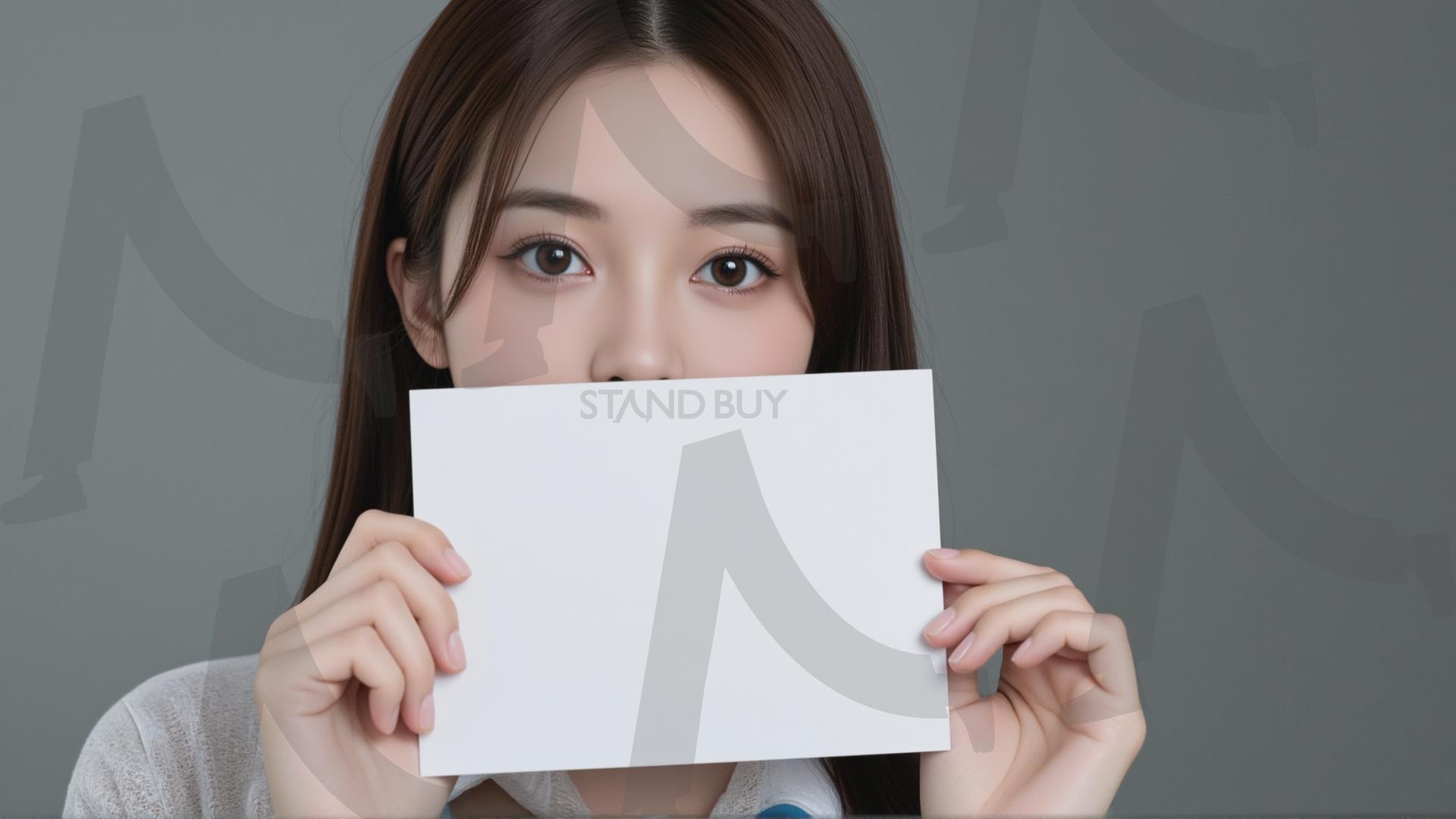 맞춤형 메시지 - 원하는 단어나 문구를 팻말에 넣어 사용 | 맞춤형 메시지, 팻말, 표지판, 안내, 경고, 광고, 정보, 프레젠테이션, ppt, 템플릿, Template, 미녀, 미인, ai | 스탠바이 STANDBUY 디지털 콘텐츠