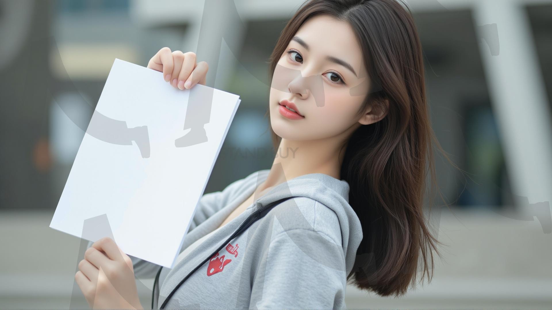 맞춤형 메시지 - 원하는 단어나 문구를 팻말에 넣어 사용 | 맞춤형 메시지, 팻말, 표지판, 안내, 경고, 광고, 정보, 프레젠테이션, ppt, 템플릿, Template, 미녀, 미인, ai | 스탠바이 STANDBUY 디지털 콘텐츠