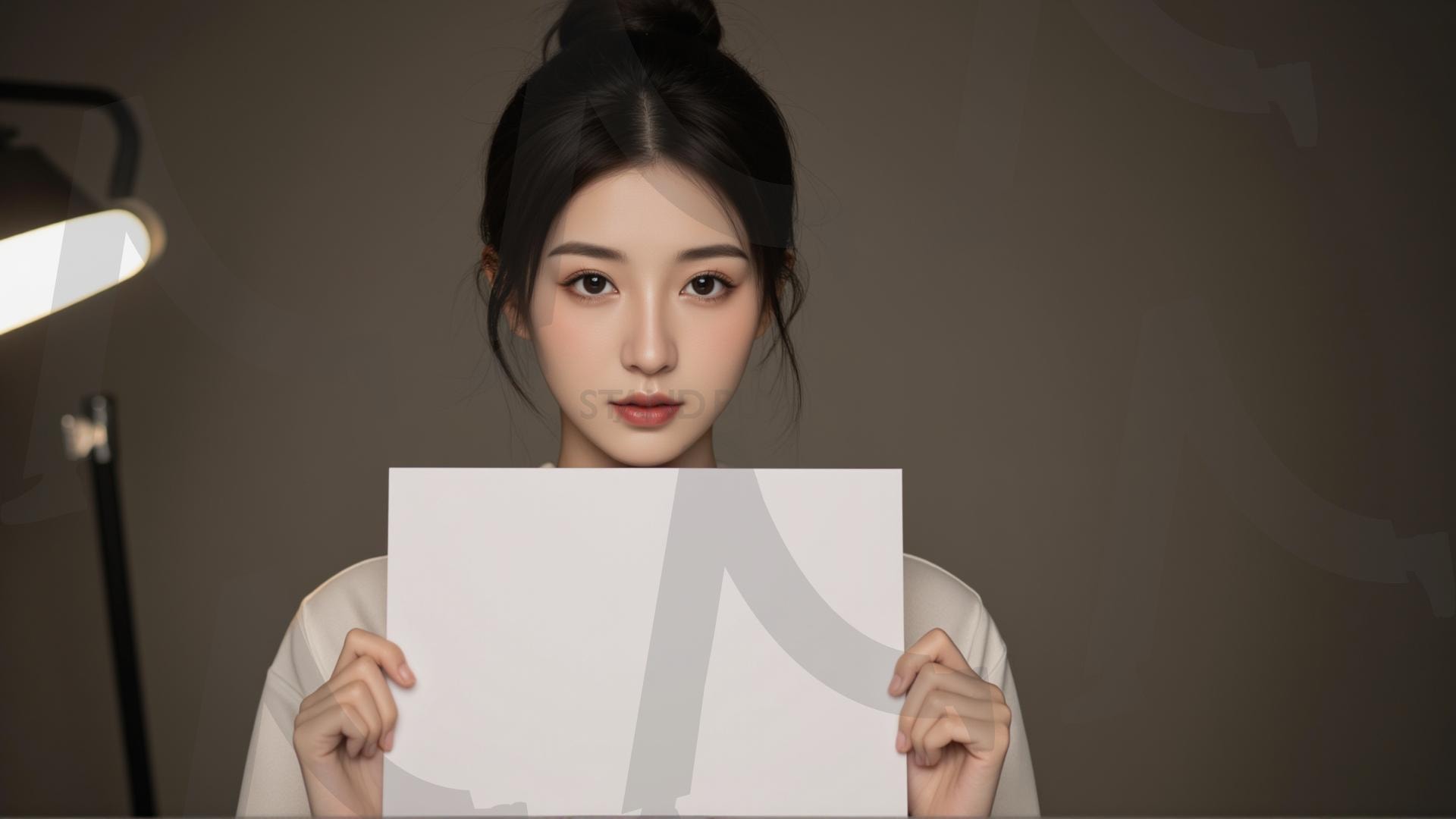 맞춤형 메시지 - 원하는 단어나 문구를 팻말에 넣어 사용 | 맞춤형 메시지, 팻말, 표지판, 안내, 경고, 광고, 정보, 프레젠테이션, ppt, 템플릿, Template, 미녀, 미인, ai | 스탠바이 STANDBUY 디지털 콘텐츠