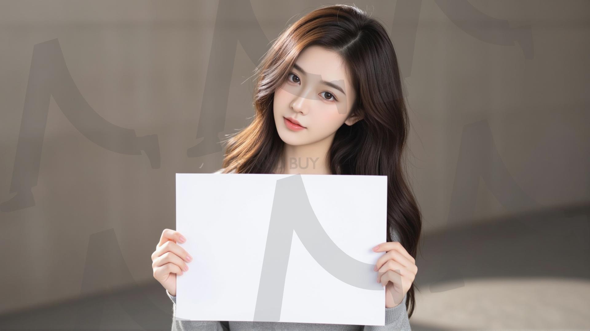 맞춤형 메시지 - 원하는 단어나 문구를 팻말에 넣어 사용 | 맞춤형 메시지, 팻말, 표지판, 안내, 경고, 광고, 정보, 프레젠테이션, ppt, 템플릿, Template, 미녀, 미인, ai | 스탠바이 STANDBUY 디지털 콘텐츠