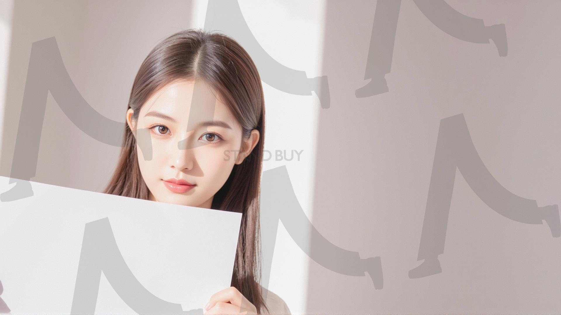 맞춤형 메시지 - 원하는 단어나 문구를 팻말에 넣어 사용 | 맞춤형 메시지, 팻말, 표지판, 안내, 경고, 광고, 정보, 프레젠테이션, ppt, 템플릿, Template, 미녀, 미인, ai | 스탠바이 STANDBUY 디지털 콘텐츠