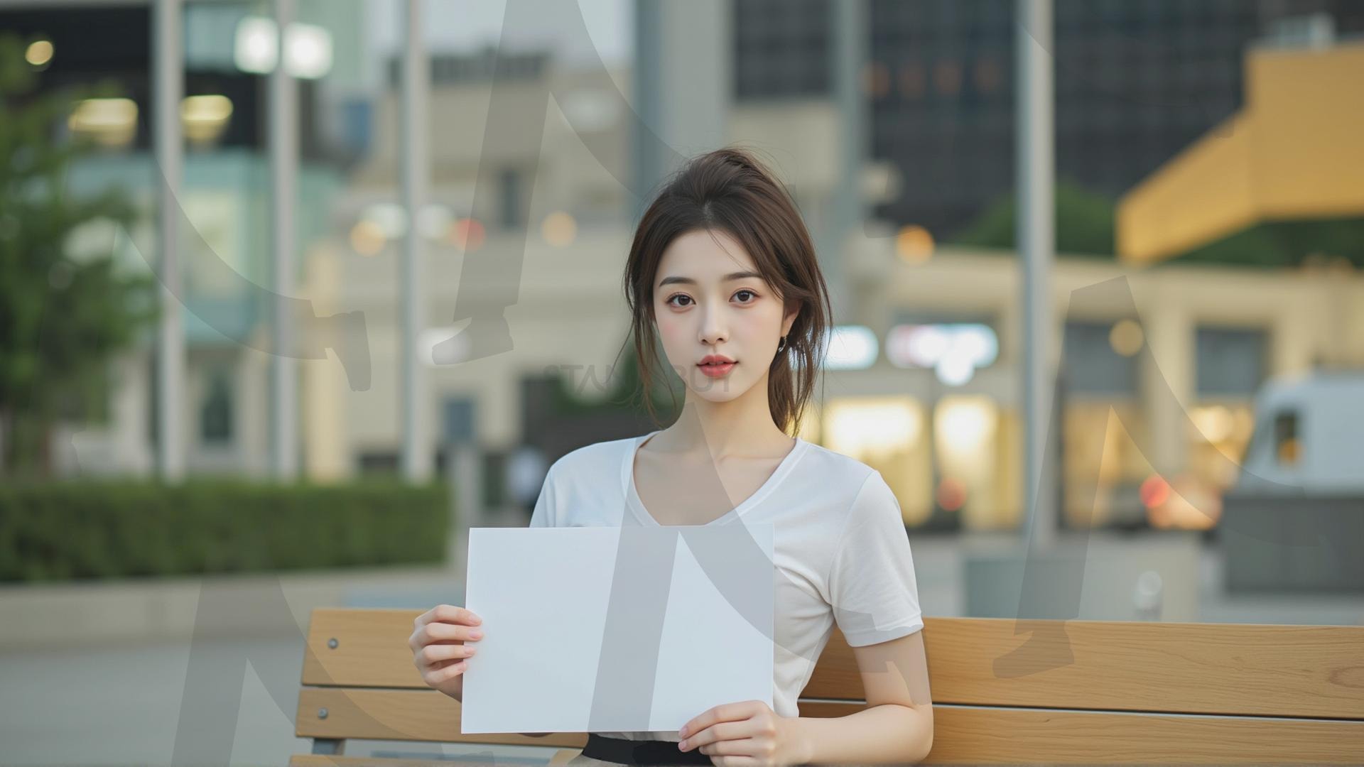 맞춤형 메시지 - 원하는 단어나 문구를 팻말에 넣어 사용 | 맞춤형 메시지, 팻말, 표지판, 안내, 경고, 광고, 정보, 프레젠테이션, ppt, 템플릿, Template, 미녀, 미인, ai | 스탠바이 STANDBUY 디지털 콘텐츠