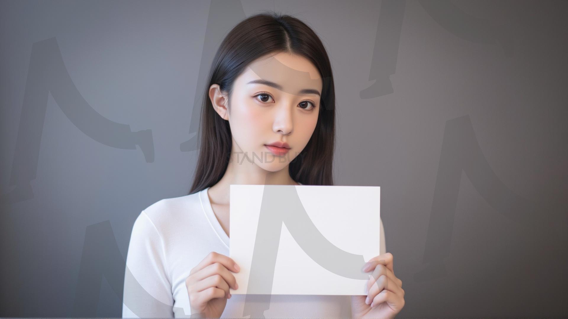 맞춤형 메시지 - 원하는 단어나 문구를 팻말에 넣어 사용 | 맞춤형 메시지, 팻말, 표지판, 안내, 경고, 광고, 정보, 프레젠테이션, ppt, 템플릿, Template, 미녀, 미인, ai | 스탠바이 STANDBUY 디지털 콘텐츠