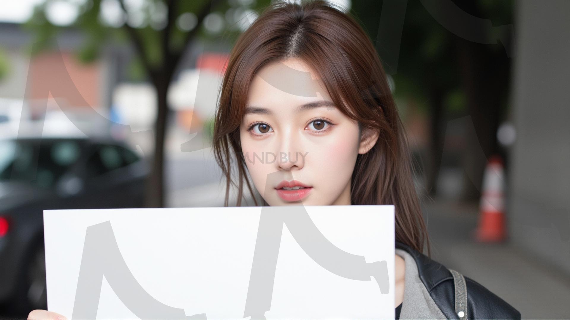 맞춤형 메시지 - 원하는 단어나 문구를 팻말에 넣어 사용 | 맞춤형 메시지, 팻말, 표지판, 안내, 경고, 광고, 정보, 프레젠테이션, ppt, 템플릿, Template, 미녀, 미인, ai | 스탠바이 STANDBUY 디지털 콘텐츠