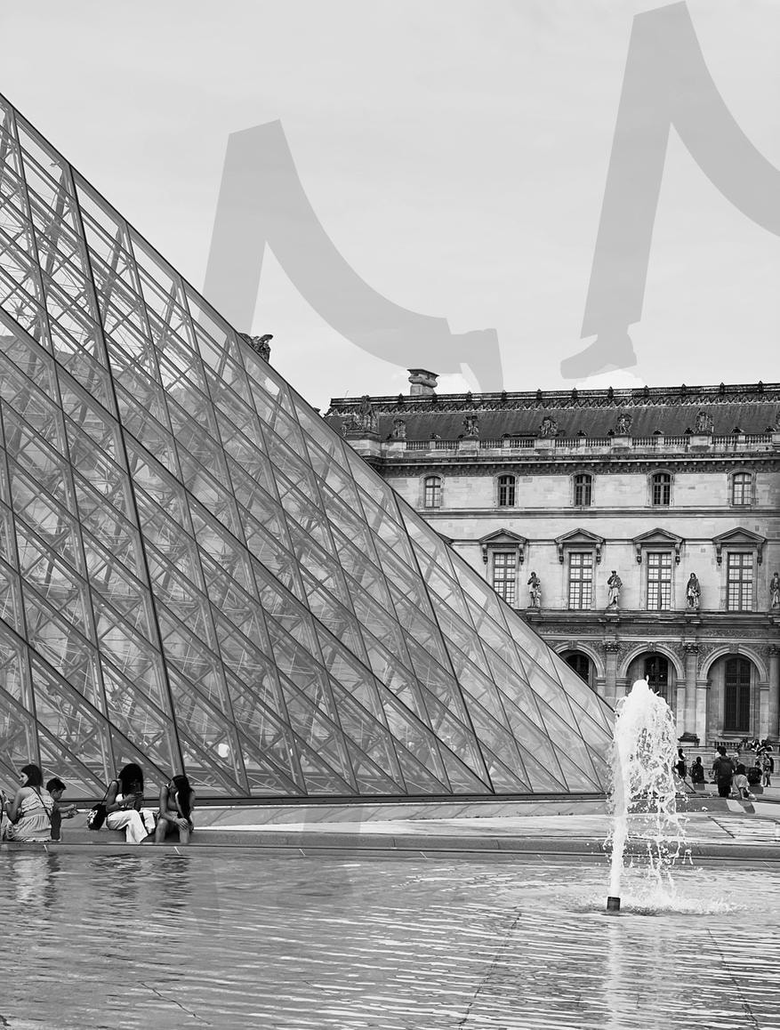 루브르 박물관 프랑스 파리 | 흑백, 여행, 유럽, 루브르, 루브르박물관, 미술관, 건축, 낭만, 감성, 프랑스 | 스탠바이 STANDBUY 디지털 콘텐츠