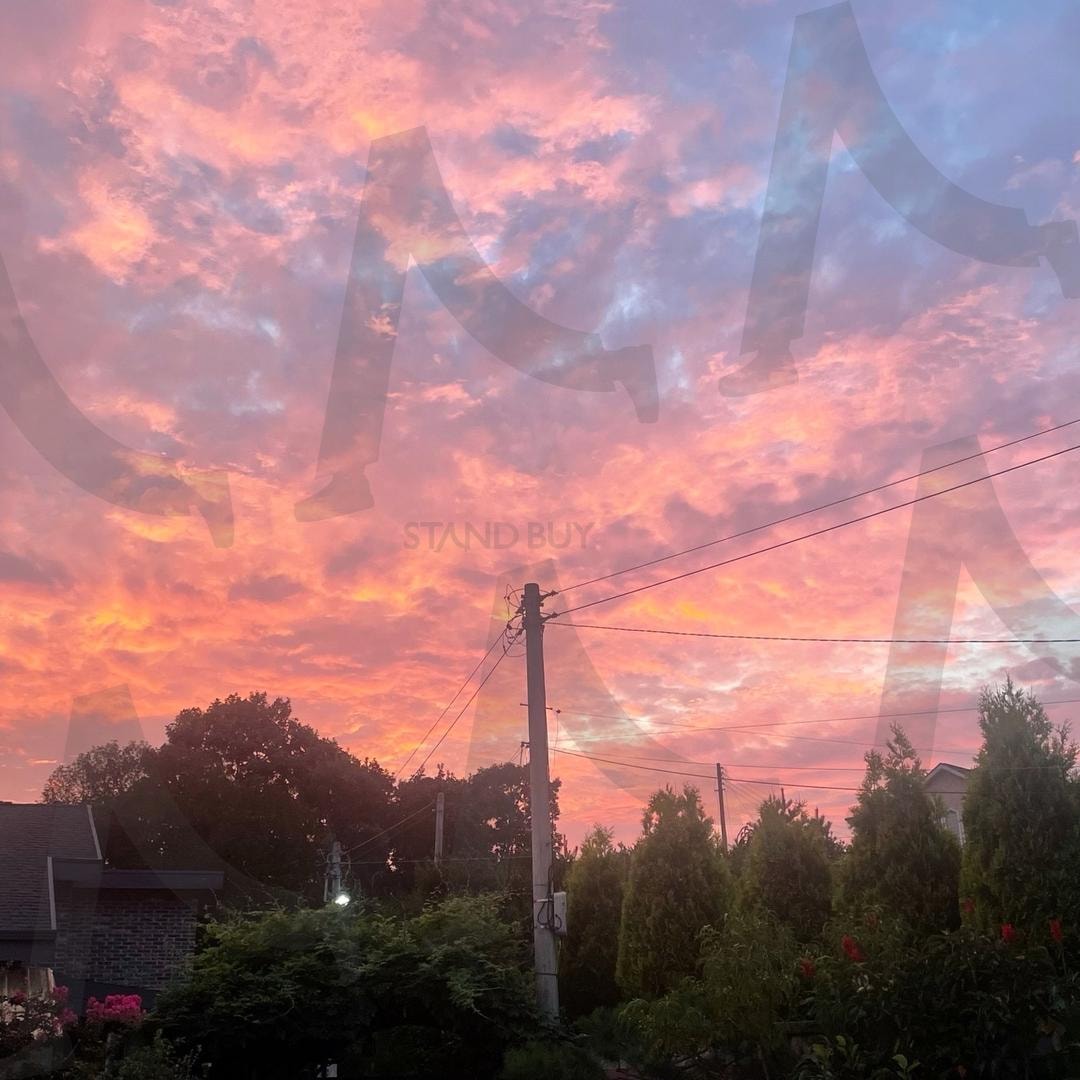 노을이 수놓은 하늘 | 노은지는하늘, 황홀한저녁노을, 분홍빛하늘, 감성풍경, 하늘그림 | 스탠바이 STANDBUY 디지털 콘텐츠