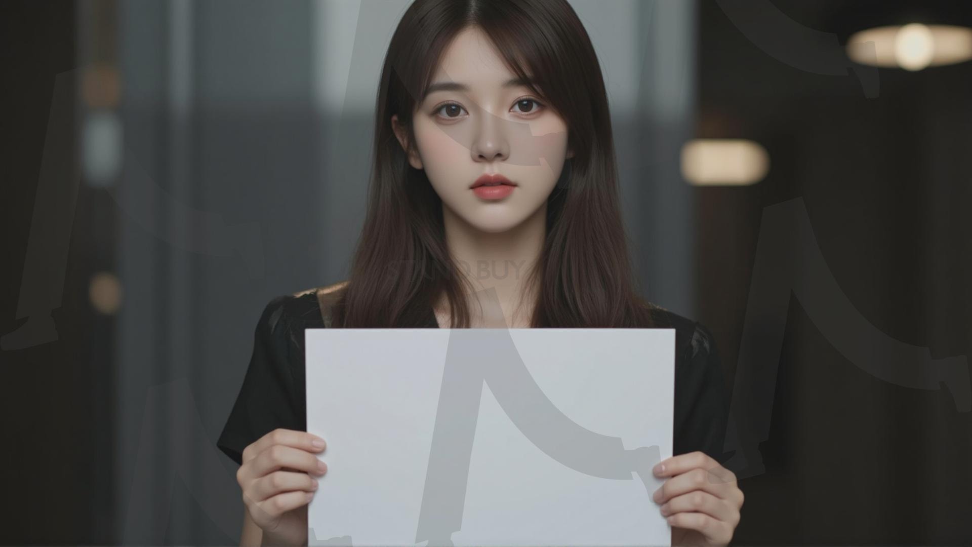 맞춤형 메시지 - 원하는 단어나 문구를 팻말에 넣어 사용 | 맞춤형 메시지, 팻말, 표지판, 안내, 경고, 광고, 정보, 프레젠테이션, ppt, 템플릿, Template, 미녀, 미인, ai | 스탠바이 STANDBUY 디지털 콘텐츠