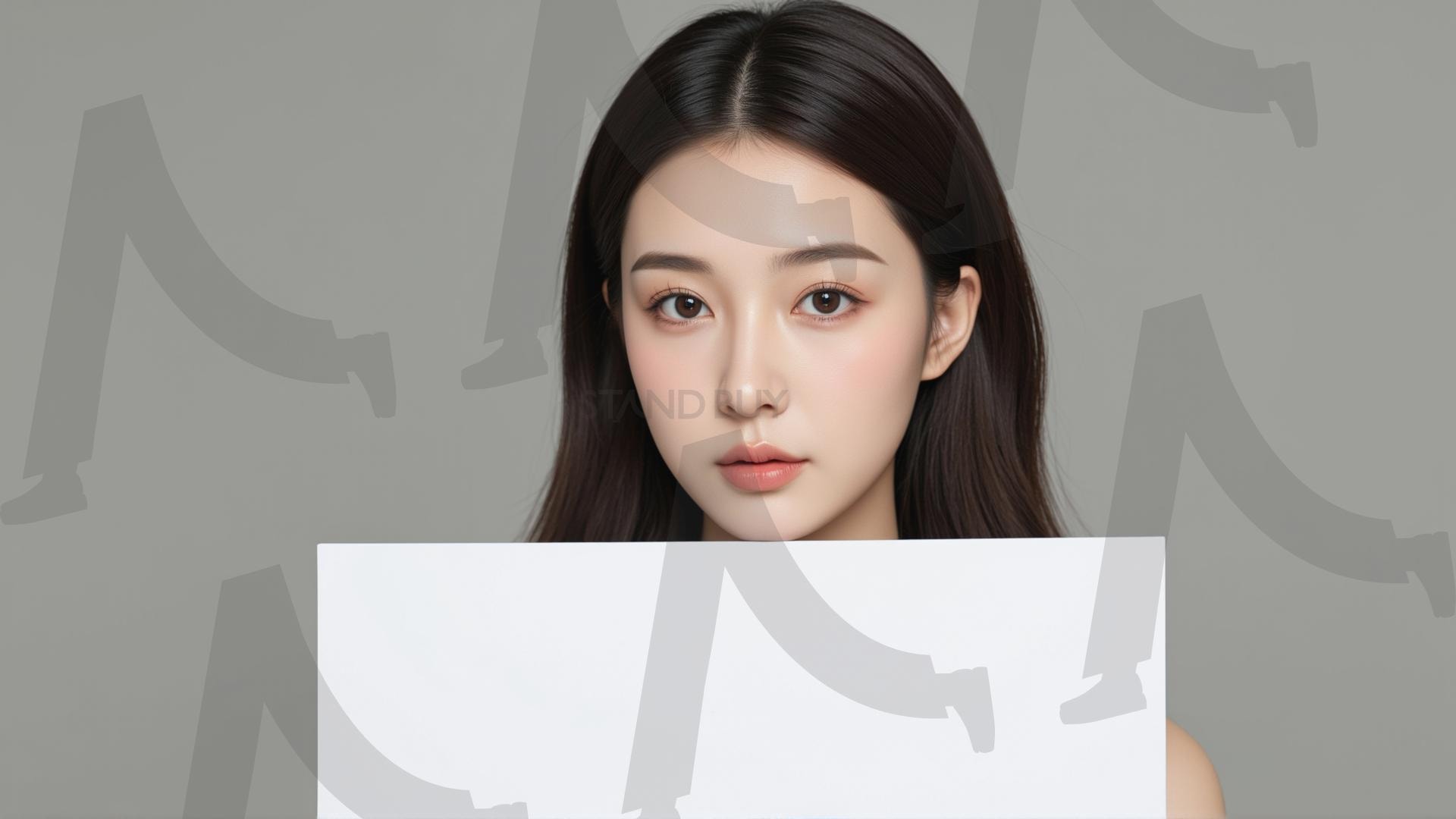 맞춤형 메시지 - 원하는 단어나 문구를 팻말에 넣어 사용 | 맞춤형 메시지, 팻말, 표지판, 안내, 경고, 광고, 정보, 프레젠테이션, ppt, 템플릿, Template, 미녀, 미인, ai | 스탠바이 STANDBUY 디지털 콘텐츠