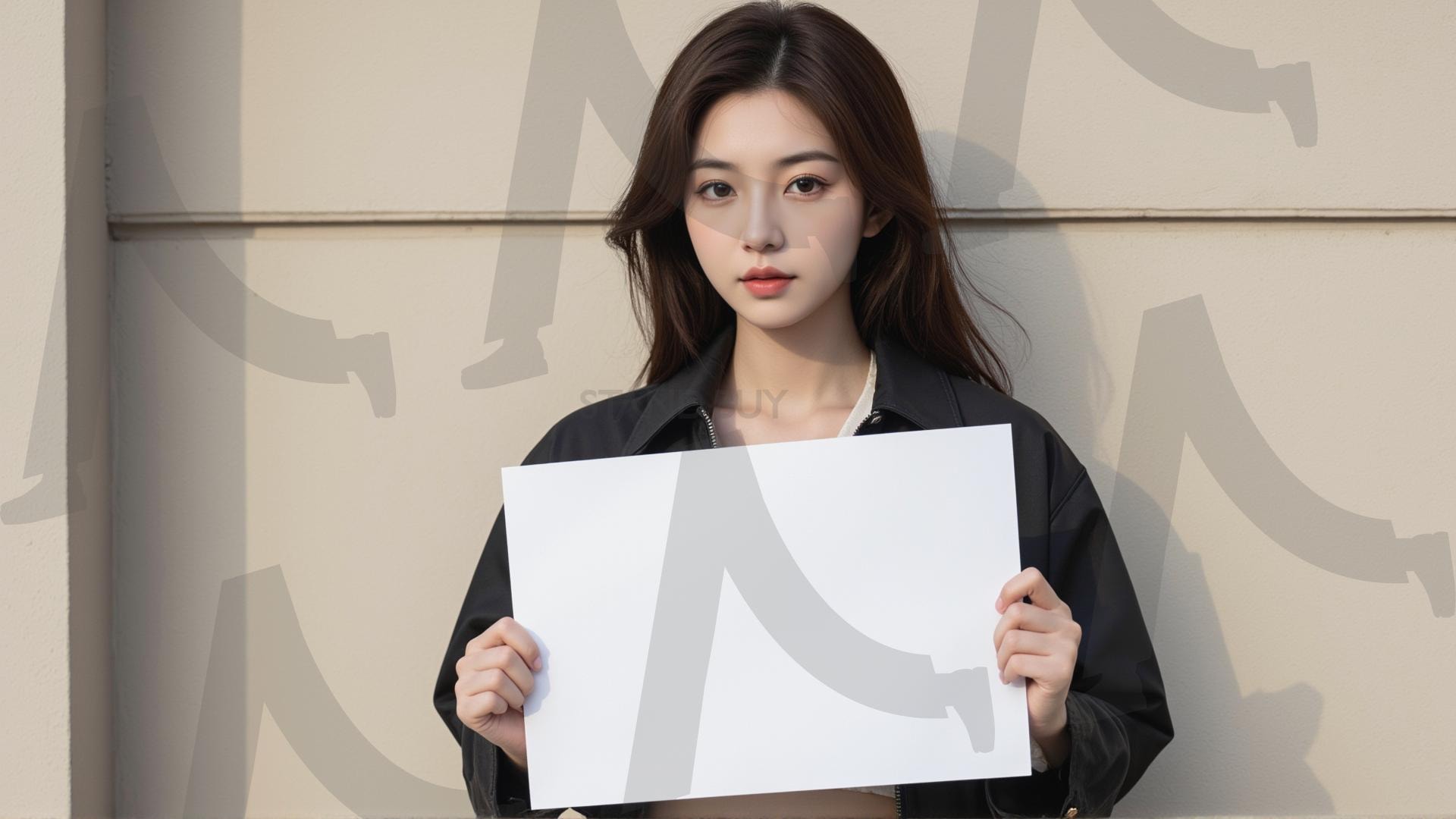 맞춤형 메시지 - 원하는 단어나 문구를 팻말에 넣어 사용 | 맞춤형 메시지, 팻말, 표지판, 안내, 경고, 광고, 정보, 프레젠테이션, ppt, 템플릿, Template, 미녀, 미인, ai | 스탠바이 STANDBUY 디지털 콘텐츠