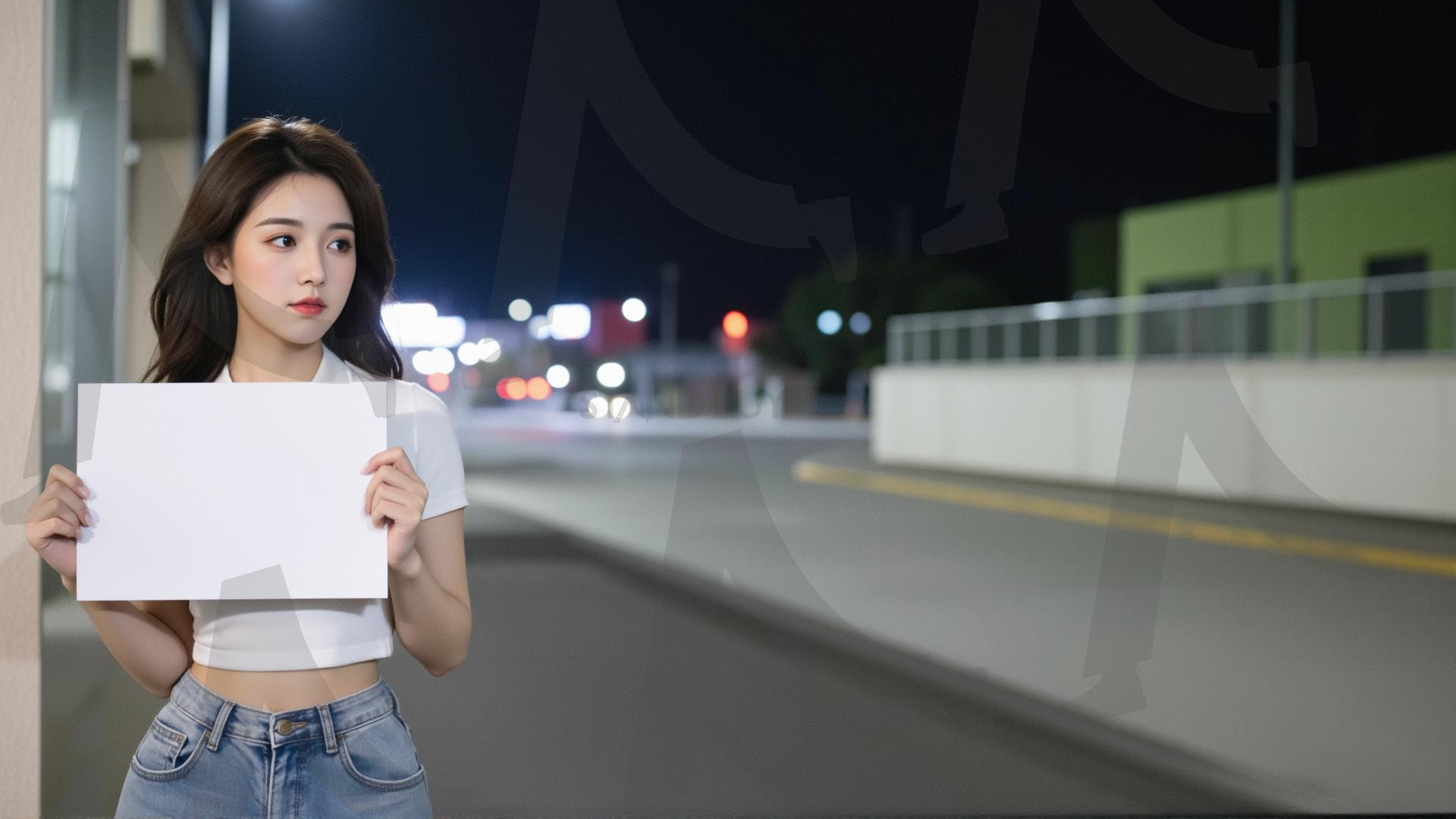 맞춤형 메시지 - 원하는 단어나 문구를 팻말에 넣어 사용 | 맞춤형 메시지, 팻말, 표지판, 안내, 경고, 광고, 정보, 프레젠테이션, ppt, 템플릿, Template, 미녀, 미인, ai | 스탠바이 STANDBUY 디지털 콘텐츠