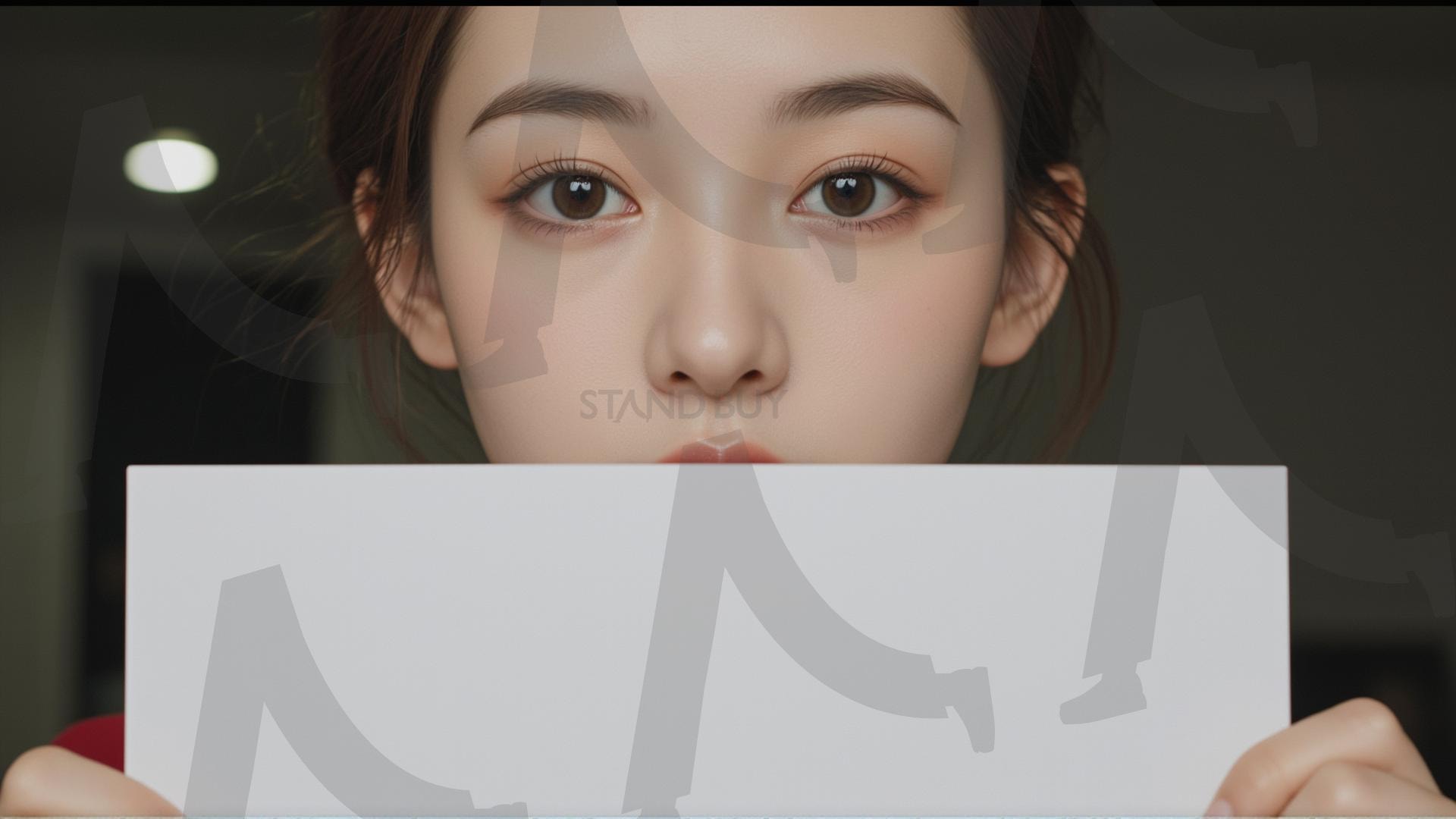 맞춤형 메시지 - 원하는 단어나 문구를 팻말에 넣어 사용 | 맞춤형 메시지, 팻말, 표지판, 안내, 경고, 광고, 정보, 프레젠테이션, ppt, 템플릿, Template, 미녀, 미인, ai | 스탠바이 STANDBUY 디지털 콘텐츠