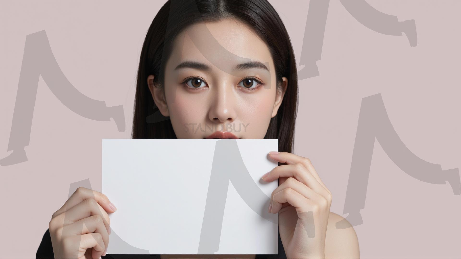 맞춤형 메시지 - 원하는 단어나 문구를 팻말에 넣어 사용 | 맞춤형 메시지, 팻말, 표지판, 안내, 경고, 광고, 정보, 프레젠테이션, ppt, 템플릿, Template, 미녀, 미인, ai | 스탠바이 STANDBUY 디지털 콘텐츠