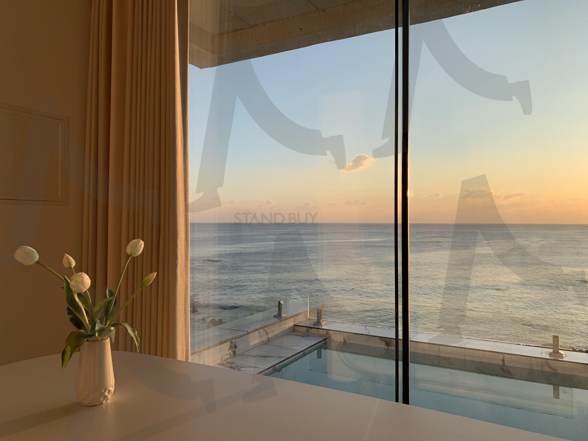 바다 앞 아침풍경 | 바다, 감성, 튤립, 풍경, 일출, 일몰, 하늘, 화이트, 인테리어 | 스탠바이 STANDBUY 디지털 콘텐츠