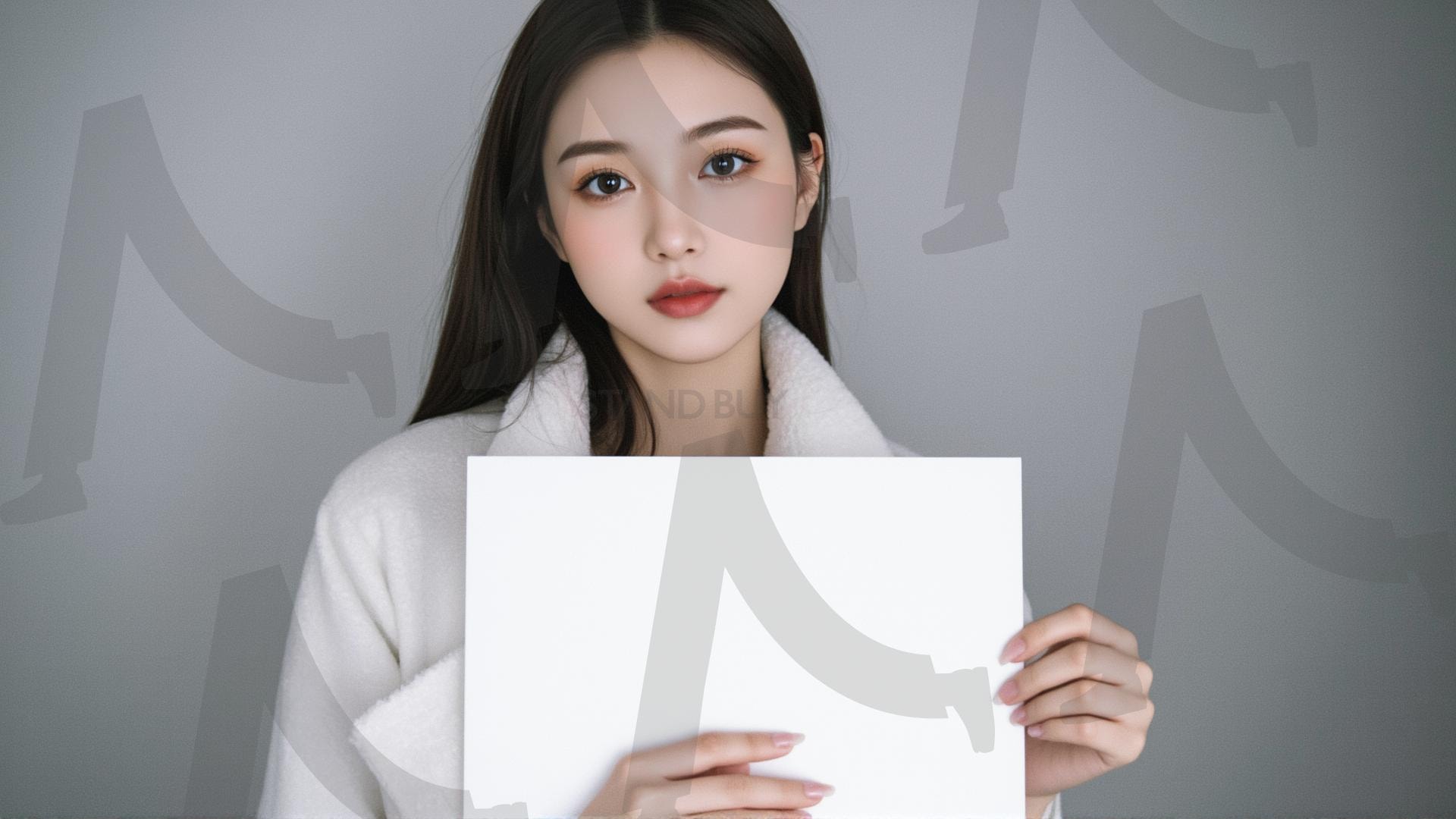 맞춤형 메시지 - 원하는 단어나 문구를 팻말에 넣어 사용 | 맞춤형 메시지, 팻말, 표지판, 안내, 경고, 광고, 정보, 프레젠테이션, ppt, 템플릿, Template, 미녀, 미인, ai | 스탠바이 STANDBUY 디지털 콘텐츠