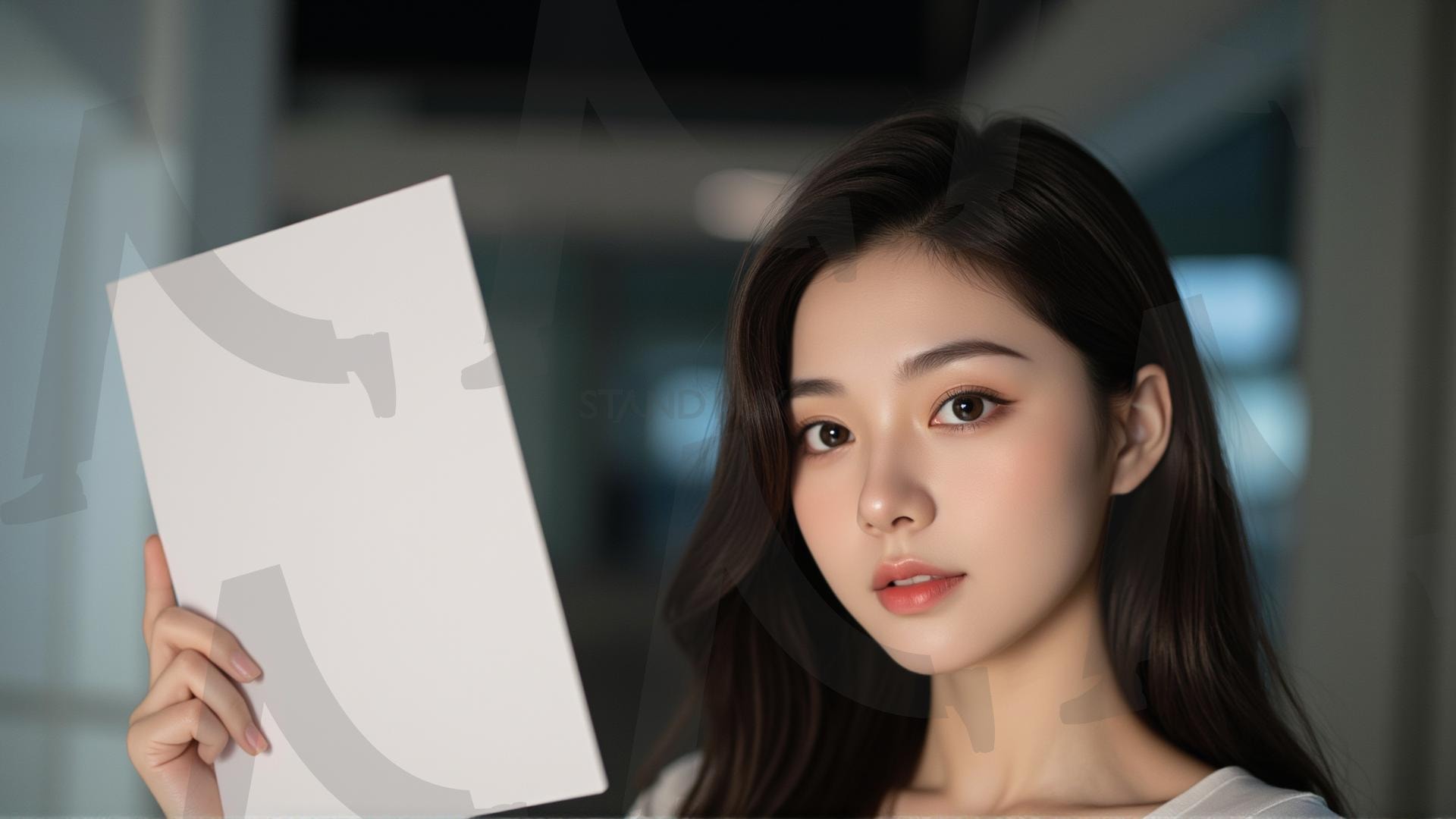 맞춤형 메시지 - 원하는 단어나 문구를 팻말에 넣어 사용 | 맞춤형 메시지, 팻말, 표지판, 안내, 경고, 광고, 정보, 프레젠테이션, ppt, 템플릿, Template, 미녀, 미인, ai | 스탠바이 STANDBUY 디지털 콘텐츠