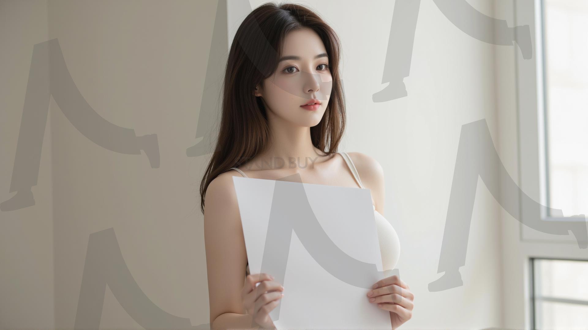 맞춤형 메시지 - 원하는 단어나 문구를 팻말에 넣어 사용 | 맞춤형 메시지, 팻말, 표지판, 안내, 경고, 광고, 정보, 프레젠테이션, ppt, 템플릿, Template, 미녀, 미인, ai | 스탠바이 STANDBUY 디지털 콘텐츠