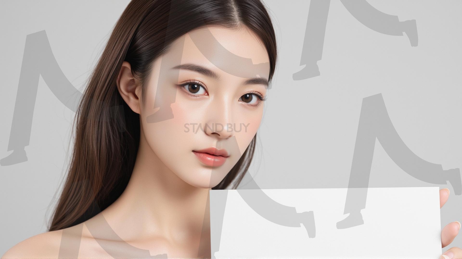 맞춤형 메시지 - 원하는 단어나 문구를 팻말에 넣어 사용 | 맞춤형 메시지, 팻말, 표지판, 안내, 경고, 광고, 정보, 프레젠테이션, ppt, 템플릿, Template, 미녀, 미인, ai | 스탠바이 STANDBUY 디지털 콘텐츠