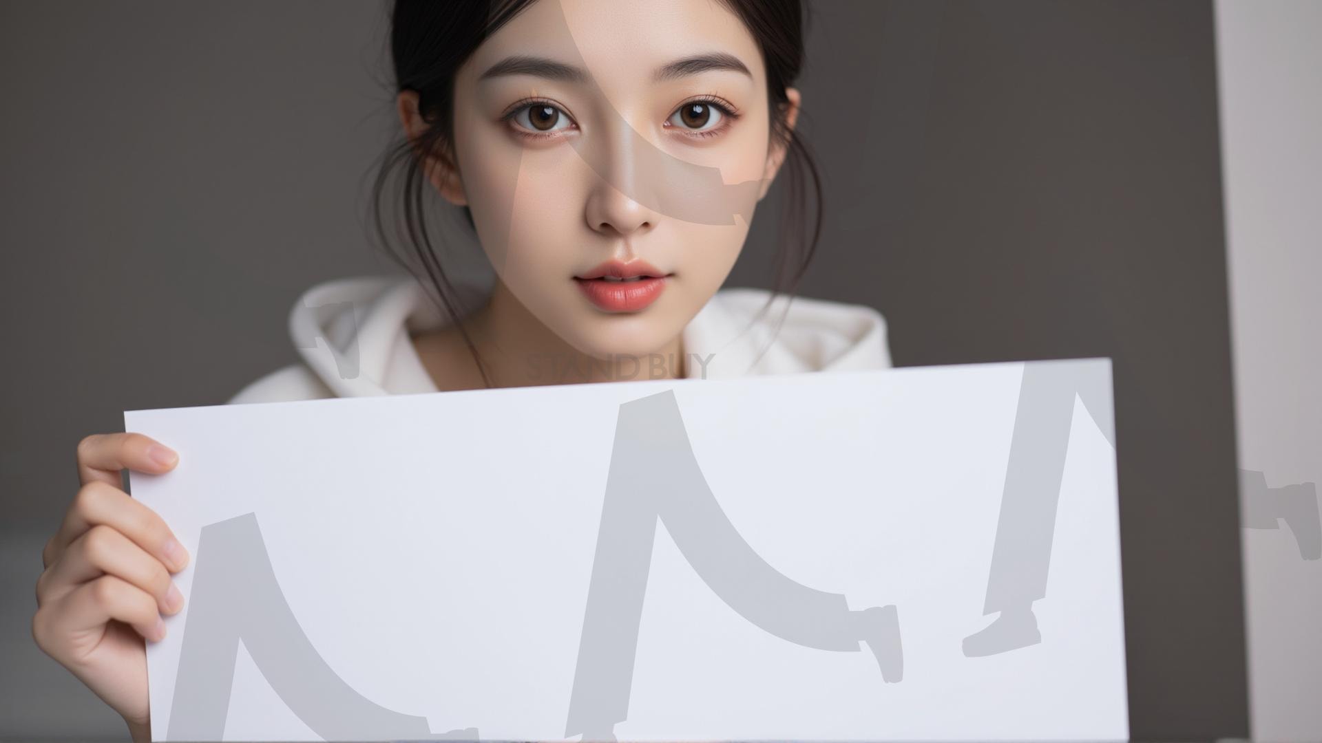 맞춤형 메시지 - 원하는 단어나 문구를 팻말에 넣어 사용 | 맞춤형 메시지, 팻말, 표지판, 안내, 경고, 광고, 정보, 프레젠테이션, ppt, 템플릿, Template, 미녀, 미인, ai | 스탠바이 STANDBUY 디지털 콘텐츠