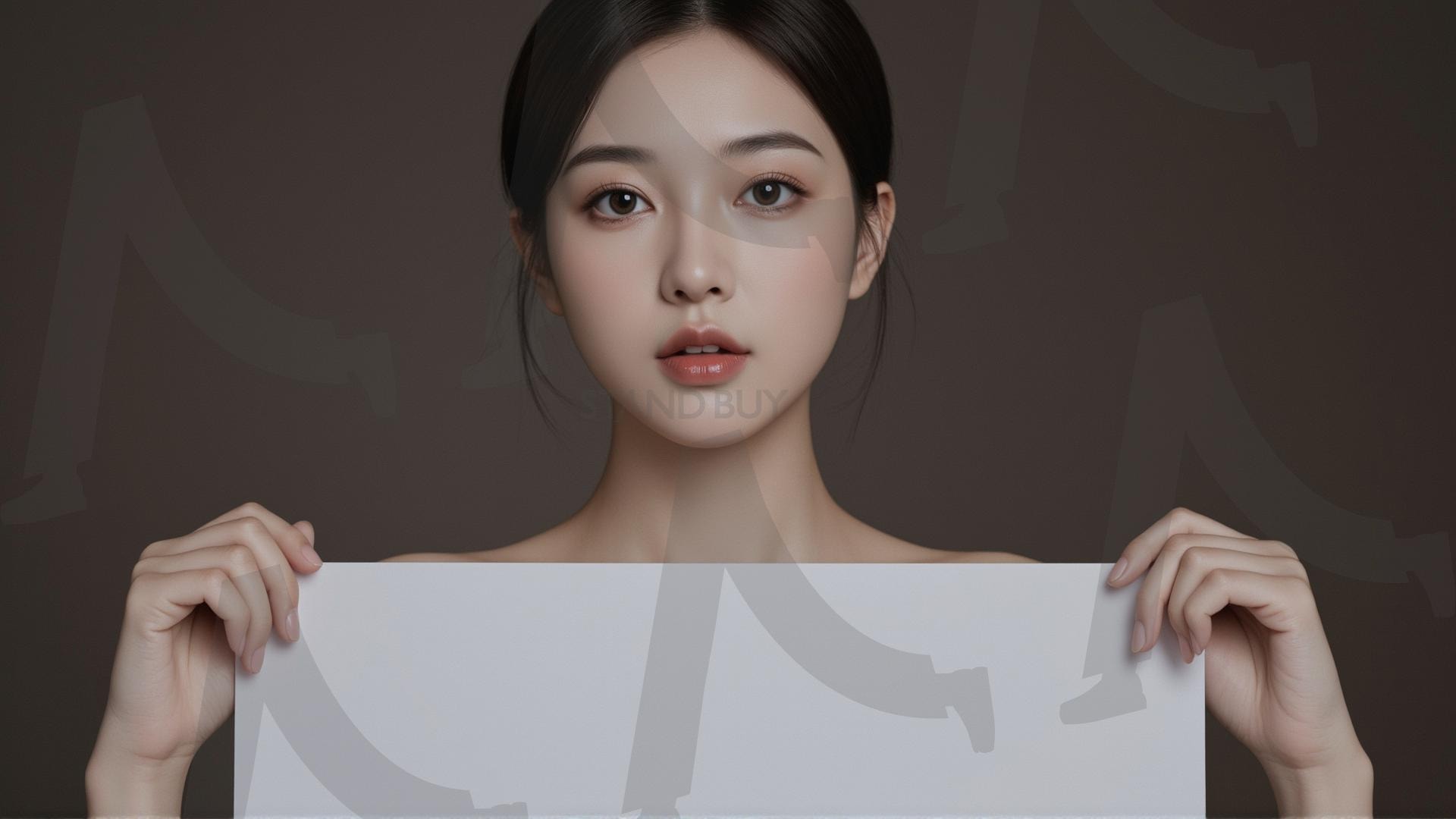 맞춤형 메시지 - 원하는 단어나 문구를 팻말에 넣어 사용 | 맞춤형 메시지, 팻말, 표지판, 안내, 경고, 광고, 정보, 프레젠테이션, ppt, 템플릿, Template, 미녀, 미인, ai | 스탠바이 STANDBUY 디지털 콘텐츠