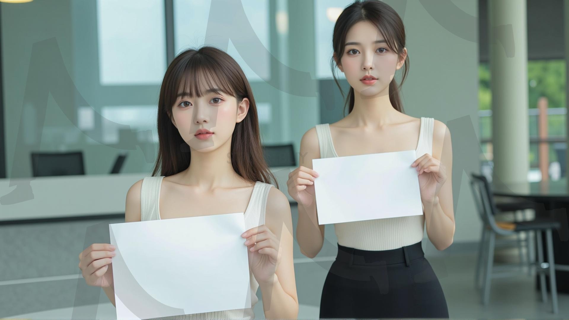 맞춤형 메시지 - 원하는 단어나 문구를 팻말에 넣어 사용 | 맞춤형 메시지, 팻말, 표지판, 안내, 경고, 광고, 정보, 프레젠테이션, ppt, 템플릿, Template, 미녀, 미인, ai | 스탠바이 STANDBUY 디지털 콘텐츠