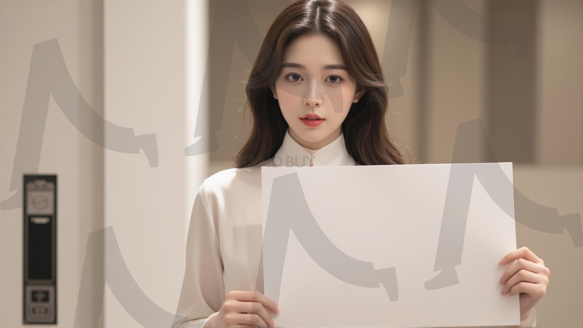 맞춤형 메시지 - 원하는 단어나 문구를 팻말에 넣어 사용 | 맞춤형 메시지, 팻말, 표지판, 안내, 경고, 광고, 정보, 프레젠테이션, ppt, 템플릿, Template, 미녀, 미인, ai | 스탠바이 STANDBUY 디지털 콘텐츠