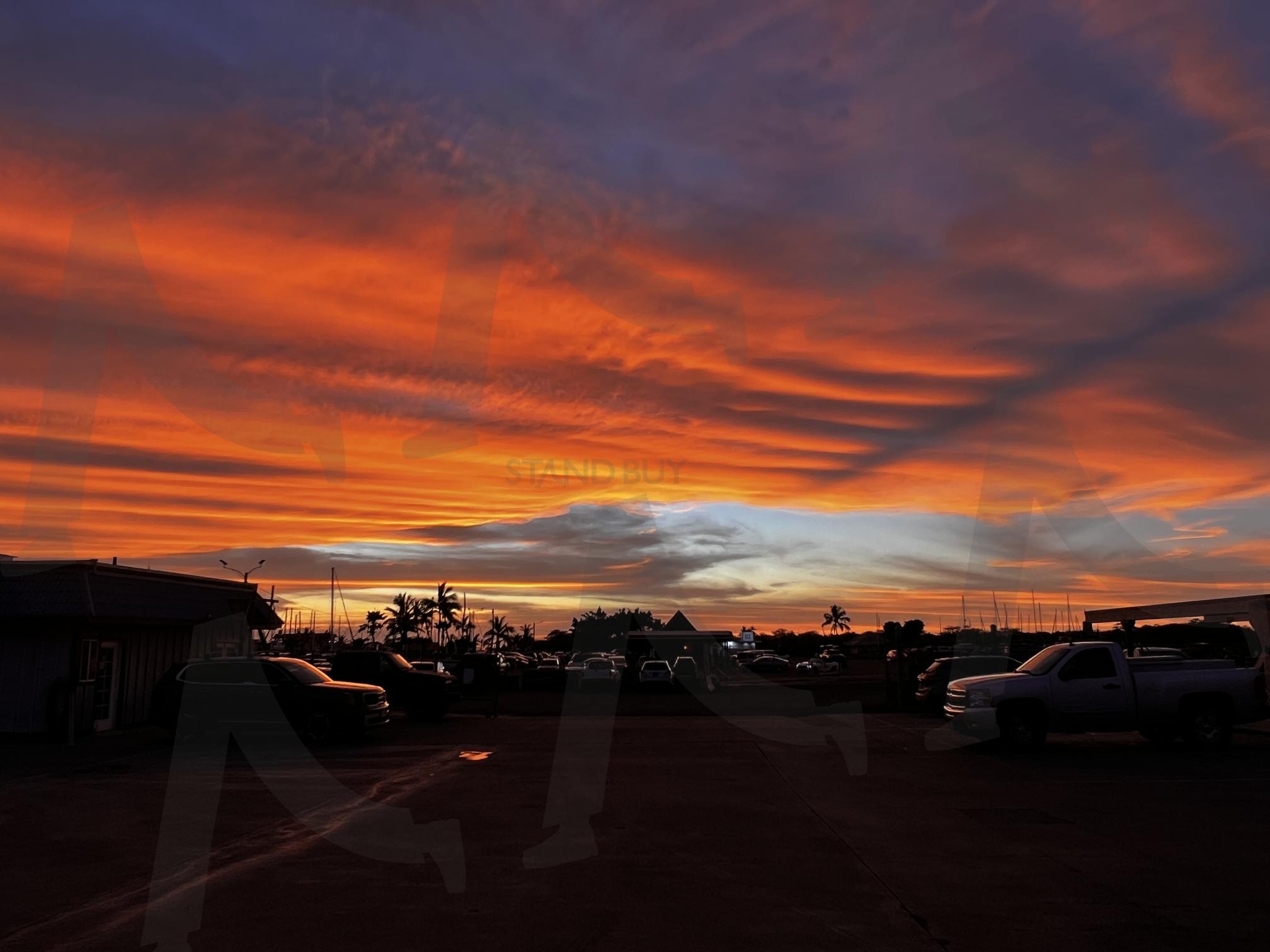 붉게 물든 저녁 하늘 | 노을, 저녁, 붉은 하늘, 석양, 풍경 | 스탠바이 STANDBUY 디지털 콘텐츠