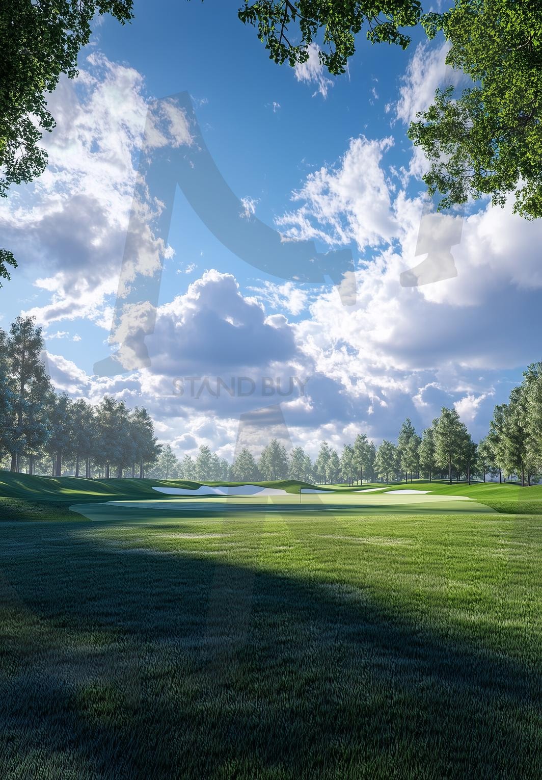 골프 코스 | 골프장, 골프, 골프공, golf, 잔디, 들판, 목초, 그린, 그린필드, 골프그린, 자연, 잔디밭, 18홀, 스포츠, 골프코스, ai | 스탠바이 STANDBUY 디지털 콘텐츠