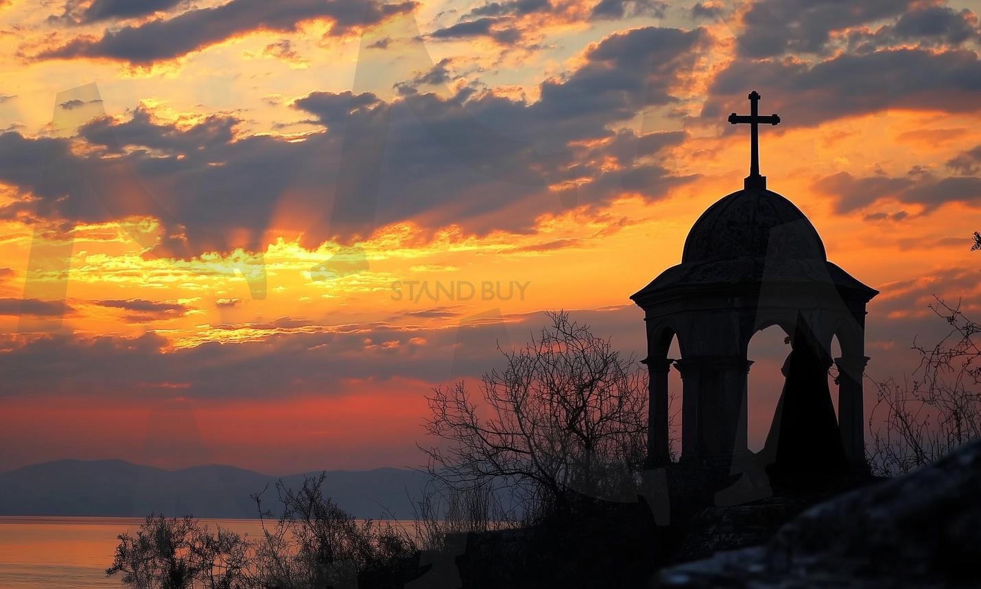 교회 | 교회, 성당, 기독교, church, 믿음, 소망, faith, 하나님, 예수님, 예배당, 예배, 경배, 십자가, ai, 황혼, sunset, 해질녘, 풍경 | 스탠바이 STANDBUY 디지털 콘텐츠