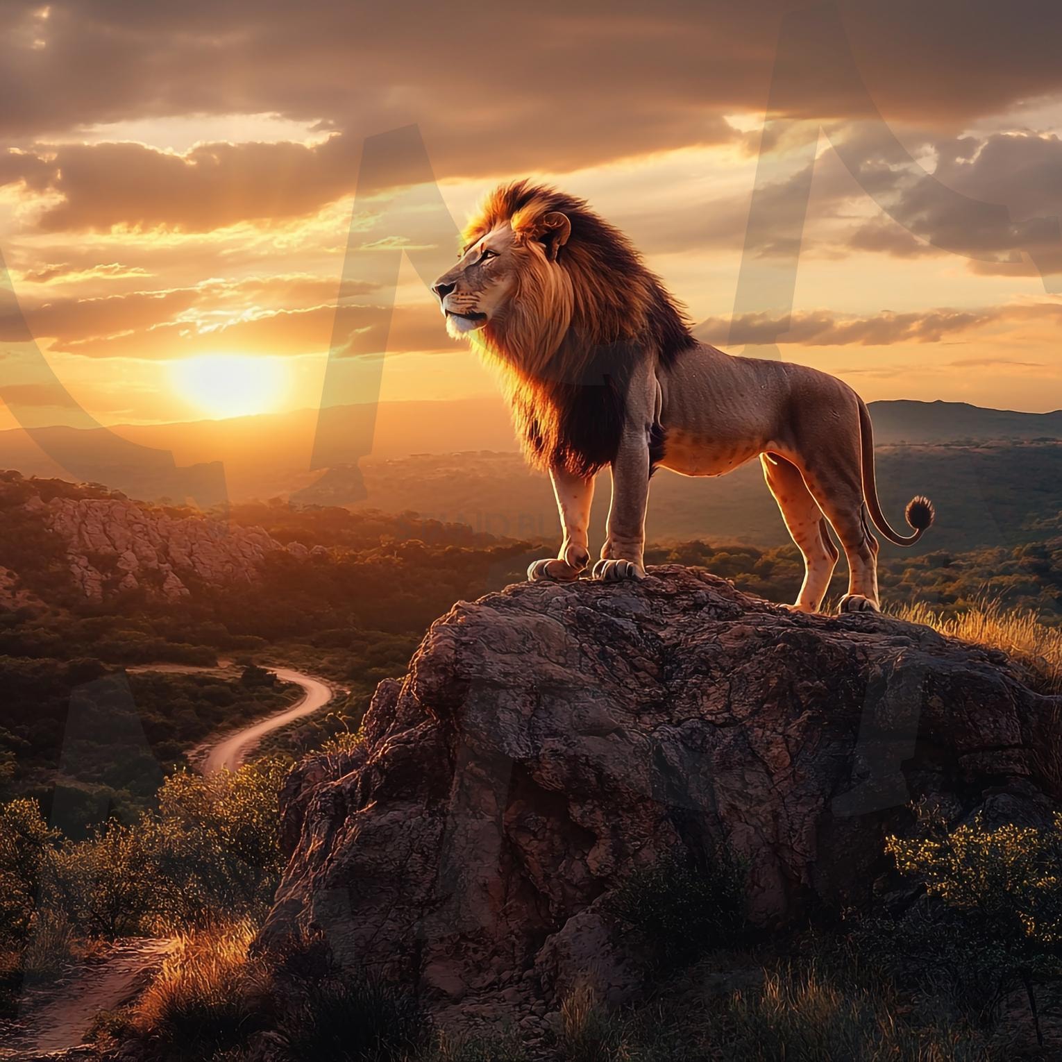 사자 | 사자, 야생, 라이언, 라이온, lion, 아프리카, 초원, 맹수, 동물의왕, 야수, 동물원, 사파리, 세렝게티, 포효, animal, 야생 동물, 난폭한, 육식 동물, 갈기, ai | 스탠바이 STANDBUY 디지털 콘텐츠