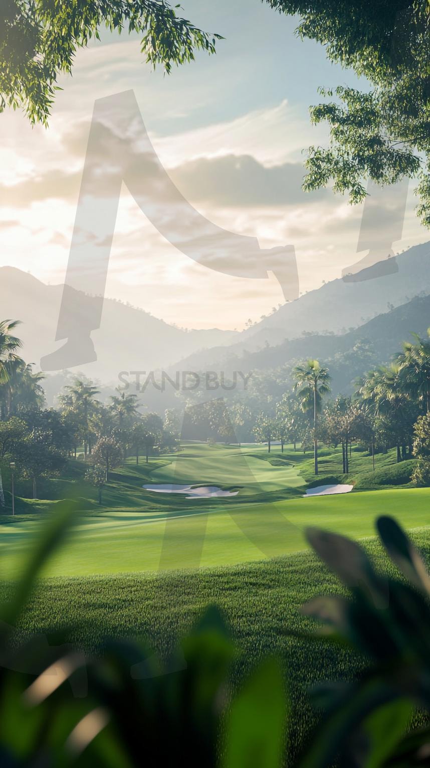 골프 코스 | 골프장, 골프, 골프공, golf, 잔디, 들판, 목초, 그린, 그린필드, 골프그린, 자연, 잔디밭, 18홀, 스포츠, 골프코스, ai | 스탠바이 STANDBUY 디지털 콘텐츠