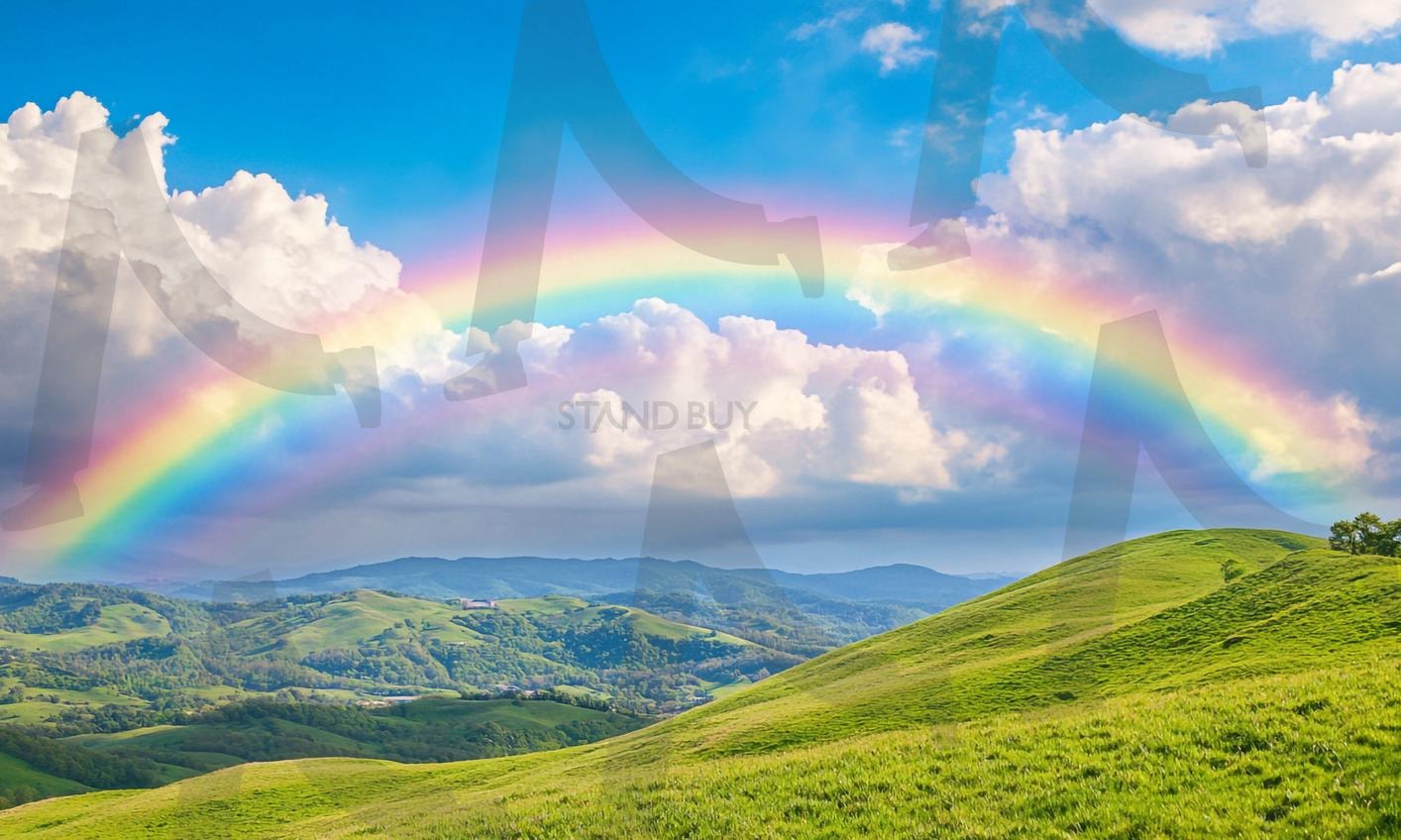 무지개 | 무지개, 레인보우, rainbow, 숲, 맑음, 무지개빛, 일기예보, 날씨, 스펙트럼, 하늘, ai | 스탠바이 STANDBUY 디지털 콘텐츠