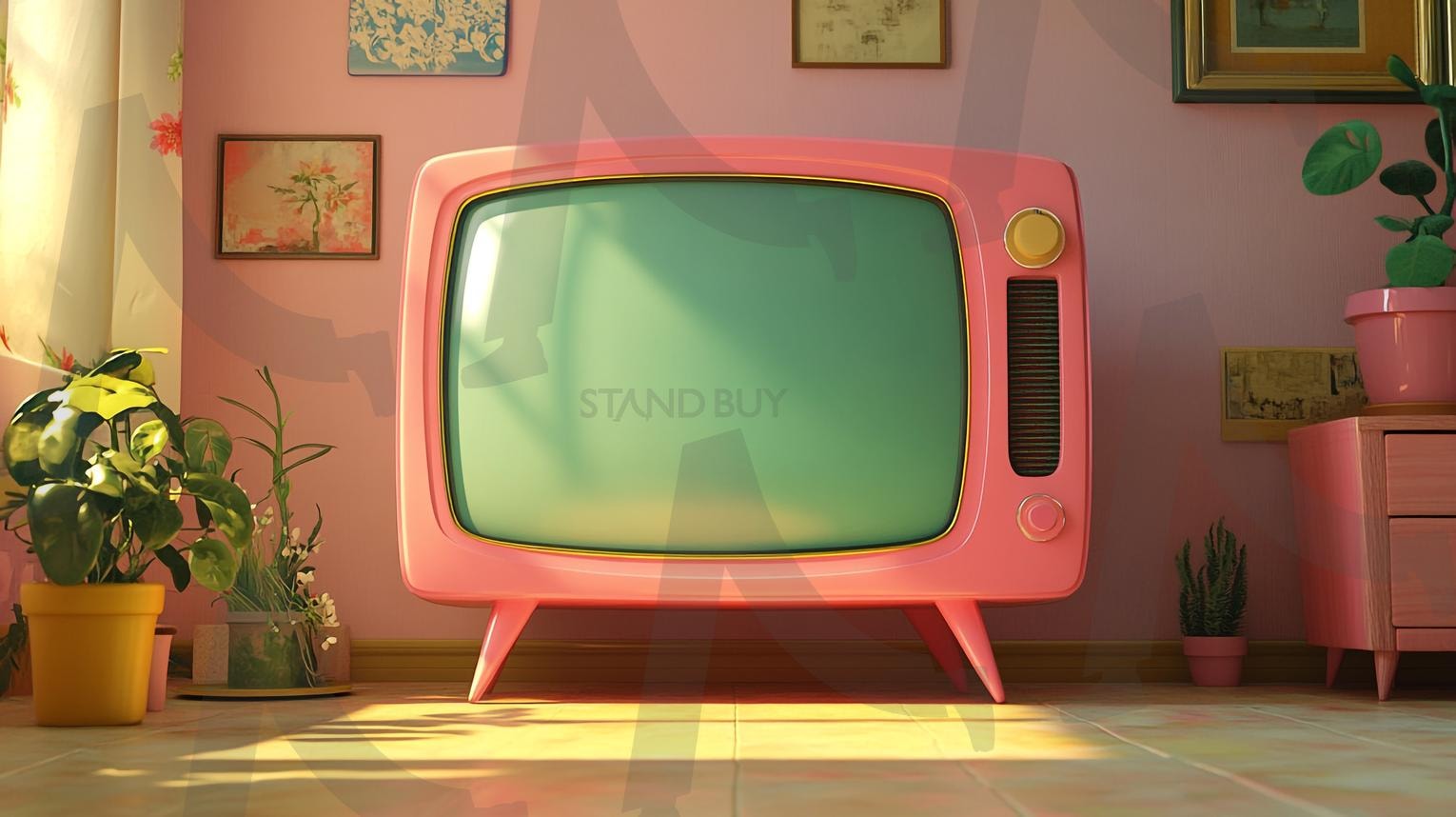 TV | 레트로, 디스플레이, 방송, 모니터, 아날로그, tv, 텔레비젼, 텔레비전, tv mockup, 텔레비젼 목업, 스크린, screen, 테레비, 티브이, 리빙룸, 거실, ai | 스탠바이 STANDBUY 디지털 콘텐츠