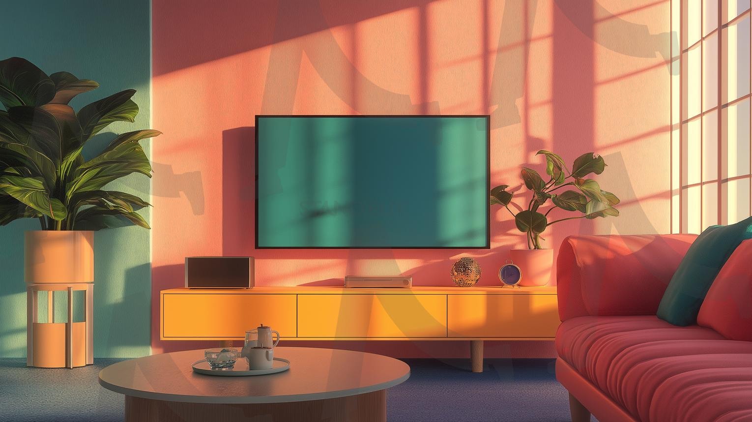 TV | 레트로, 디스플레이, 방송, 모니터, 아날로그, tv, 텔레비젼, 텔레비전, tv mockup, 텔레비젼 목업, 스크린, screen, 테레비, 티브이, 리빙룸, 거실, ai | 스탠바이 STANDBUY 디지털 콘텐츠