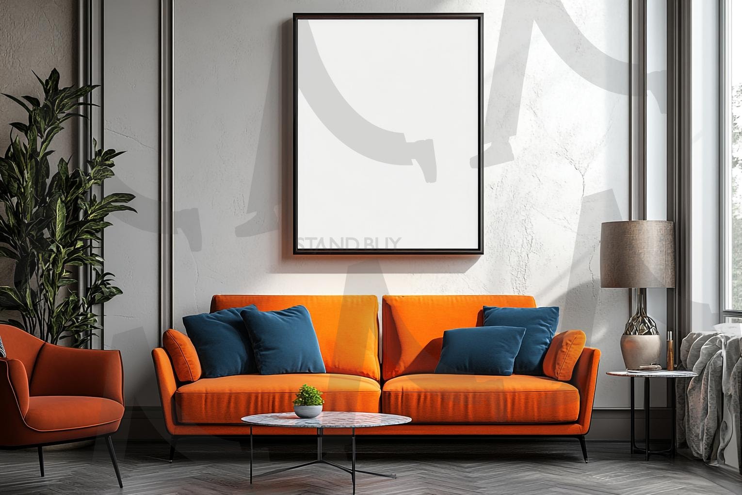 거실 | 인테리어, 거실, 가구, 리빙룸, 목업, 포스터, mockup, 데커레이션, 데코레이션, decoration, 소파, sofa, interior, design, 디자인, 아파트, 목업프레임, 프레임, ai | 스탠바이 STANDBUY 디지털 콘텐츠