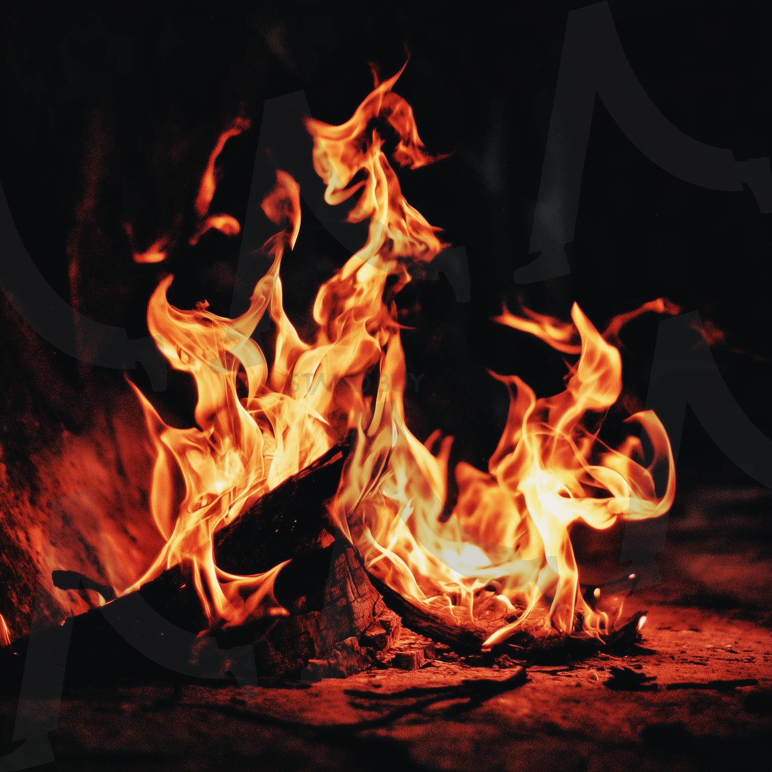 모닥불 | 모닥불, 화염, 불꽃, 장작불, 캠프파이어, 야외불, 불길, 타오름, 불씨, 붉은불, 따뜻한불, 불타는장작, 불빛, 야간모닥불, 불난로, 불속, 연기, 불의온기, 불의열기, 불의에너지, ai | 스탠바이 STANDBUY 디지털 콘텐츠