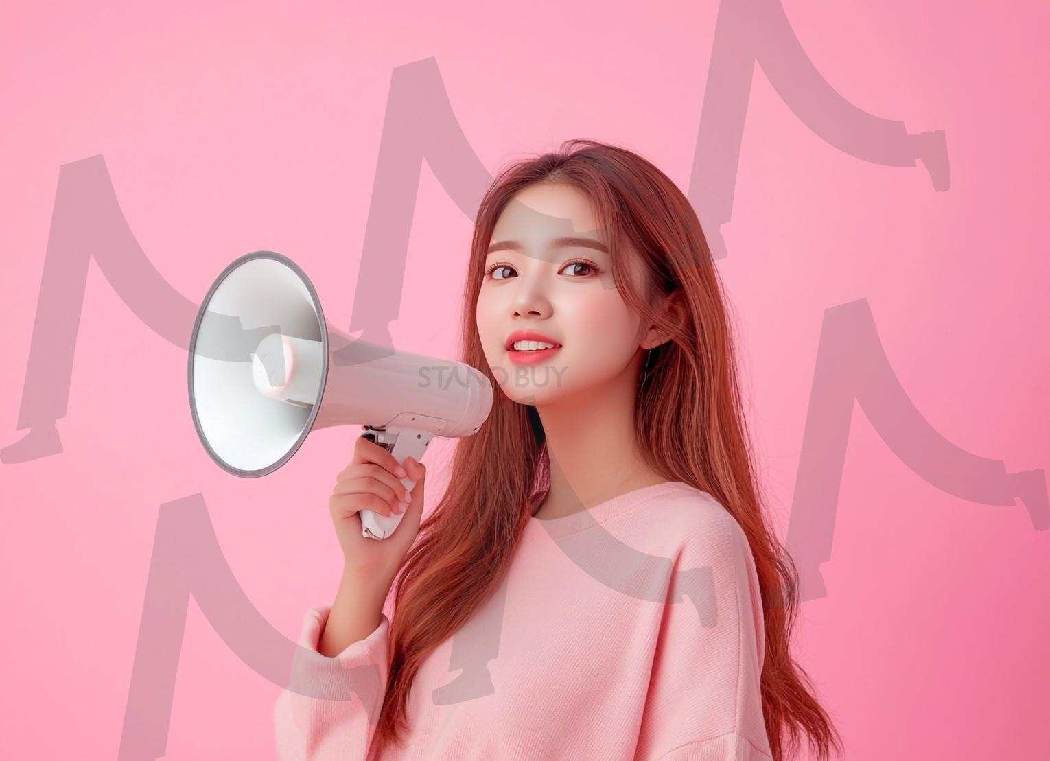 알림 | 메가폰, 메가폰외침, 외치는사람, 메가폰남자, 메가폰여자, 확성기, 발표, 시위, 응원, 연설, 소리치는사람, 메시지전달, 캠페인, 리더십, 알림, 공지, 집회, 열정, 주장, 목소리, 환호, ai | 스탠바이 STANDBUY 디지털 콘텐츠